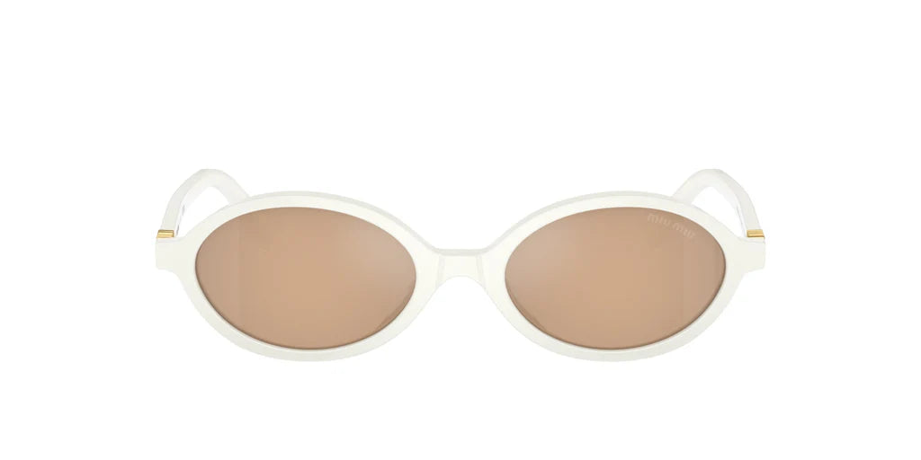 Miu Miu SMU04Z - (White/Orange Internal Silver Mirror)