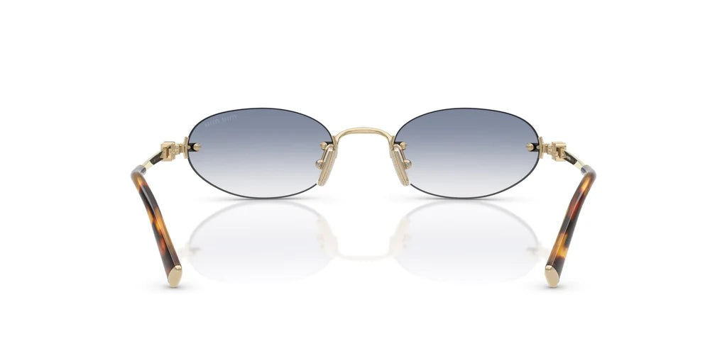 Miu Miu SMUA54S - (Pale Gold/Clear Light Blue Gradient)