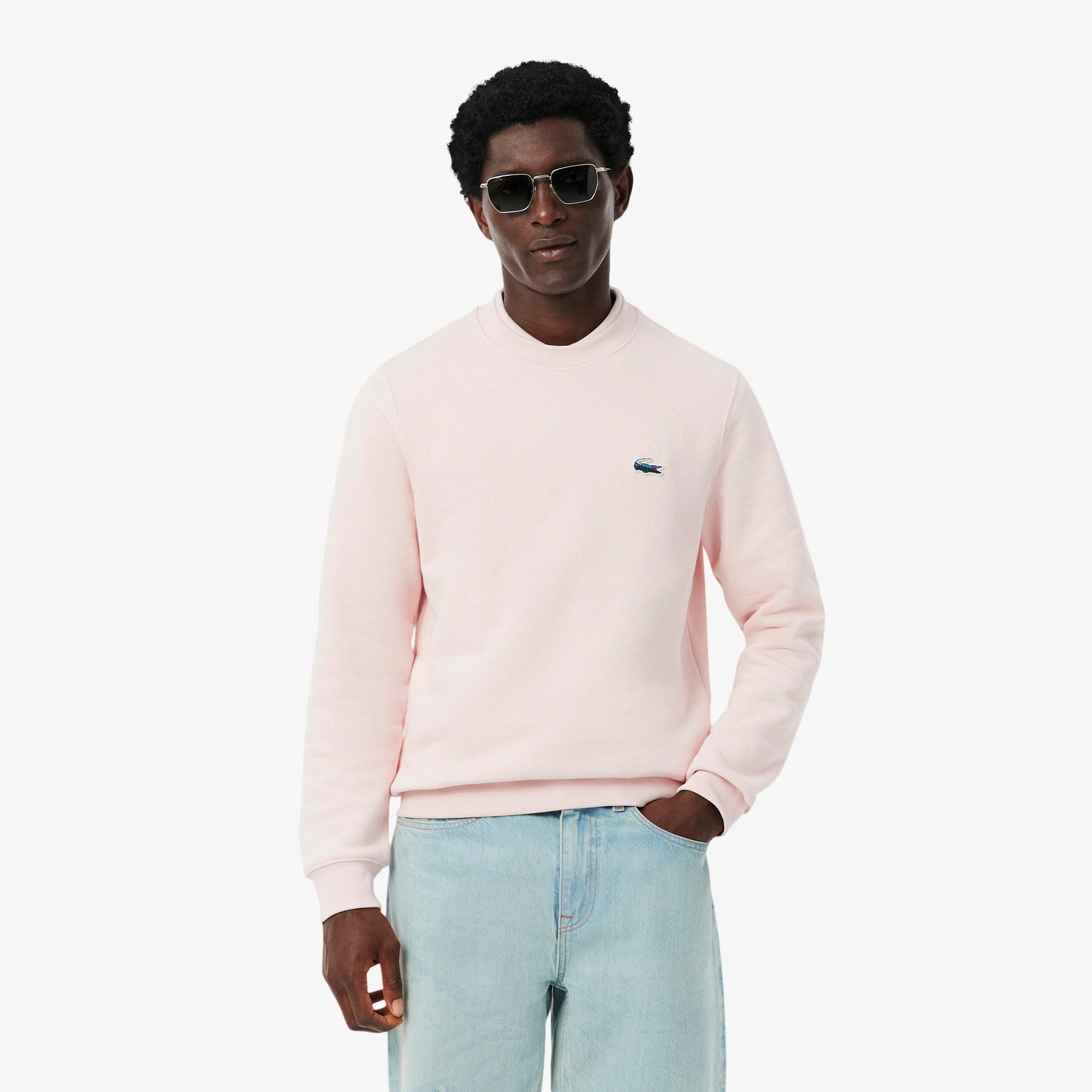 Men's Landscape Fleece Sweatshirt - Light Pink