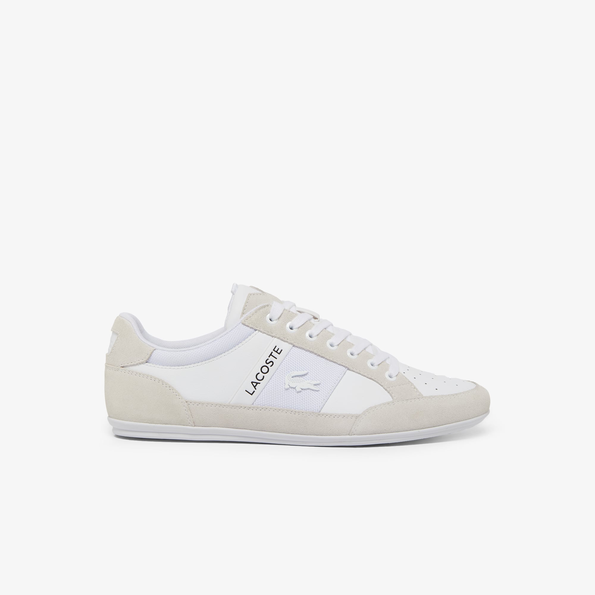 Men's Chaymon Suede Sneakers - WHITE/WHITE