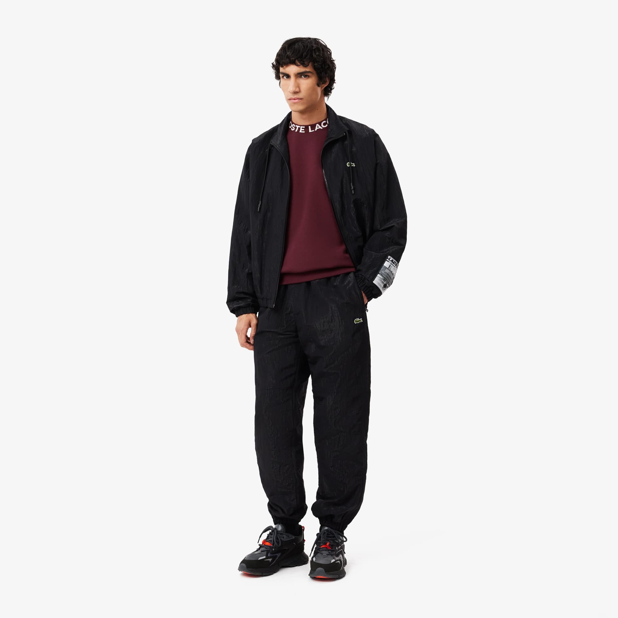 Men's Logo Crew Neck Sweatshirt - Bordeaux dark