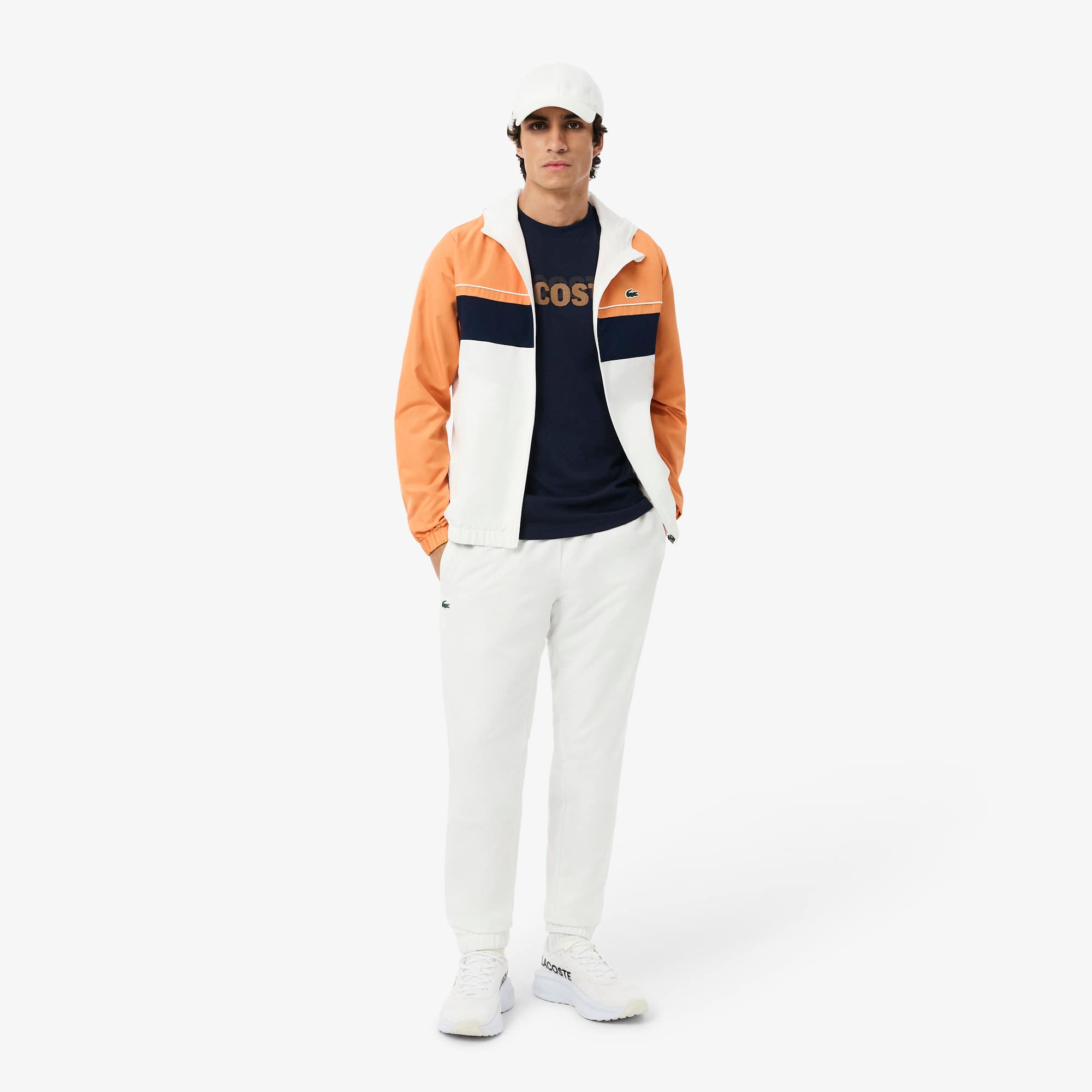 Ultra Dry Graphic Print Sport T-Shirt - Bleu Marine / Orange