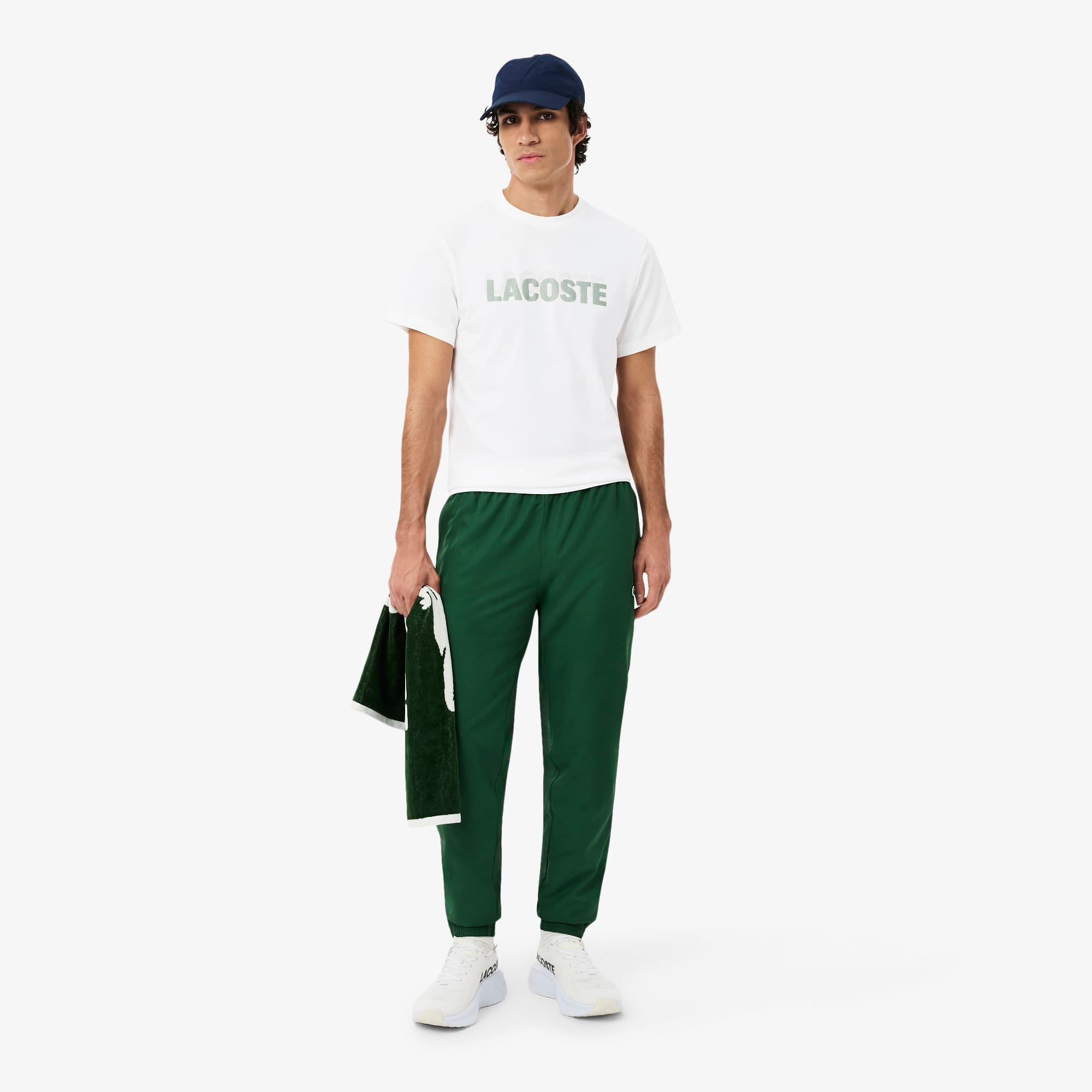 Ultra Dry Graphic Print Sport T-Shirt - White / Green