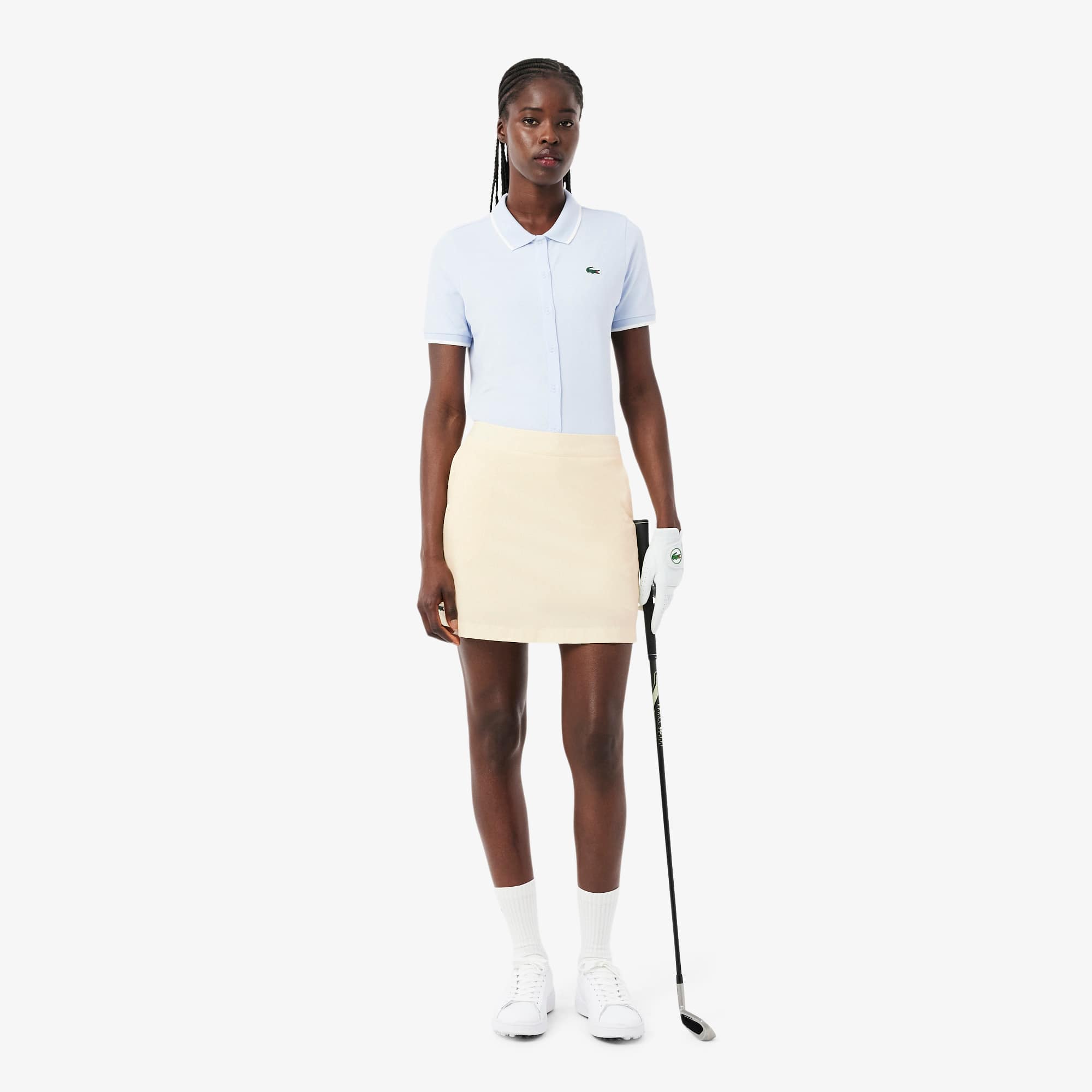 Women's Ultra Dry Lined Golf Skirt - Beige / Blanc / Beige