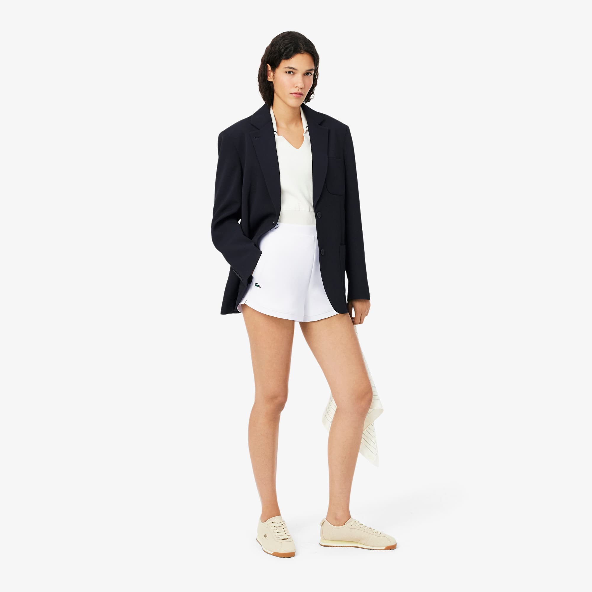 Ultra Dry Badge Accent Tennis Heritage Shorts - White