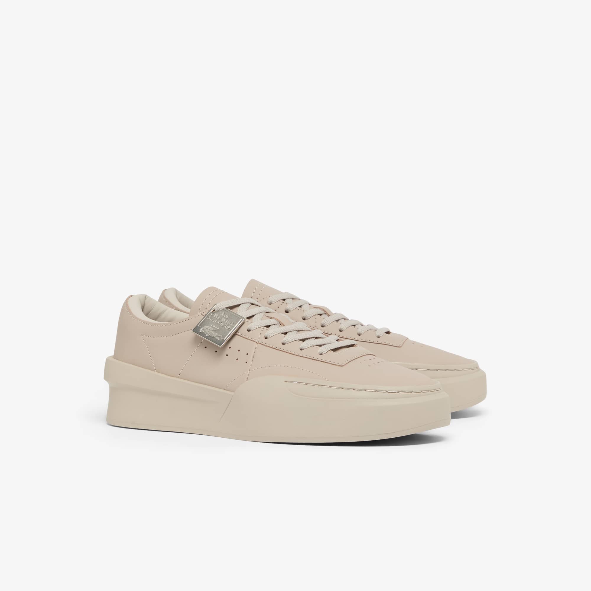Men's Aura Club Leather Sneakers - GRY/GRY