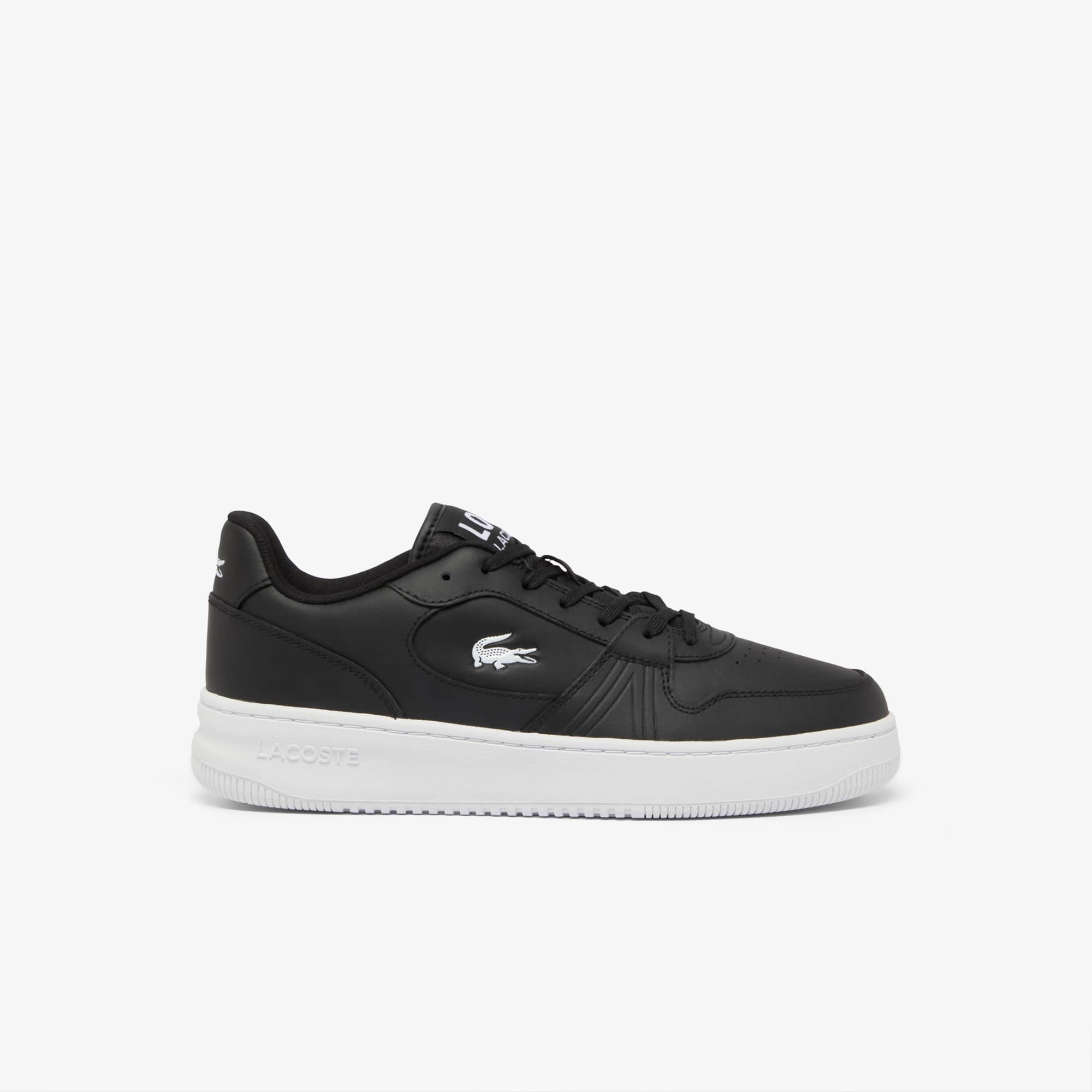 Men's L001 Set Leather Sneakers - Black & White