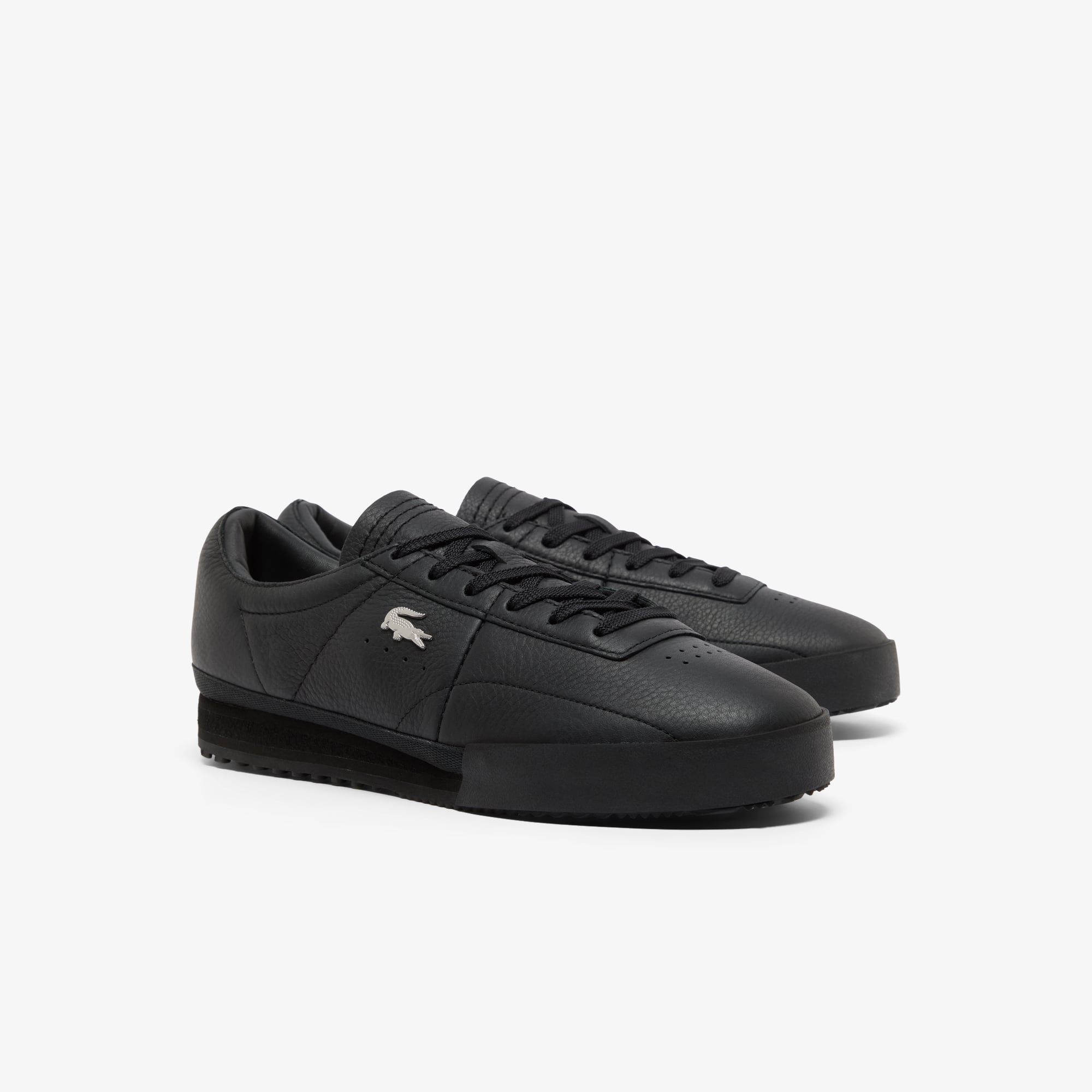 Men's Aura Leather Sneakers - BLK/BLK