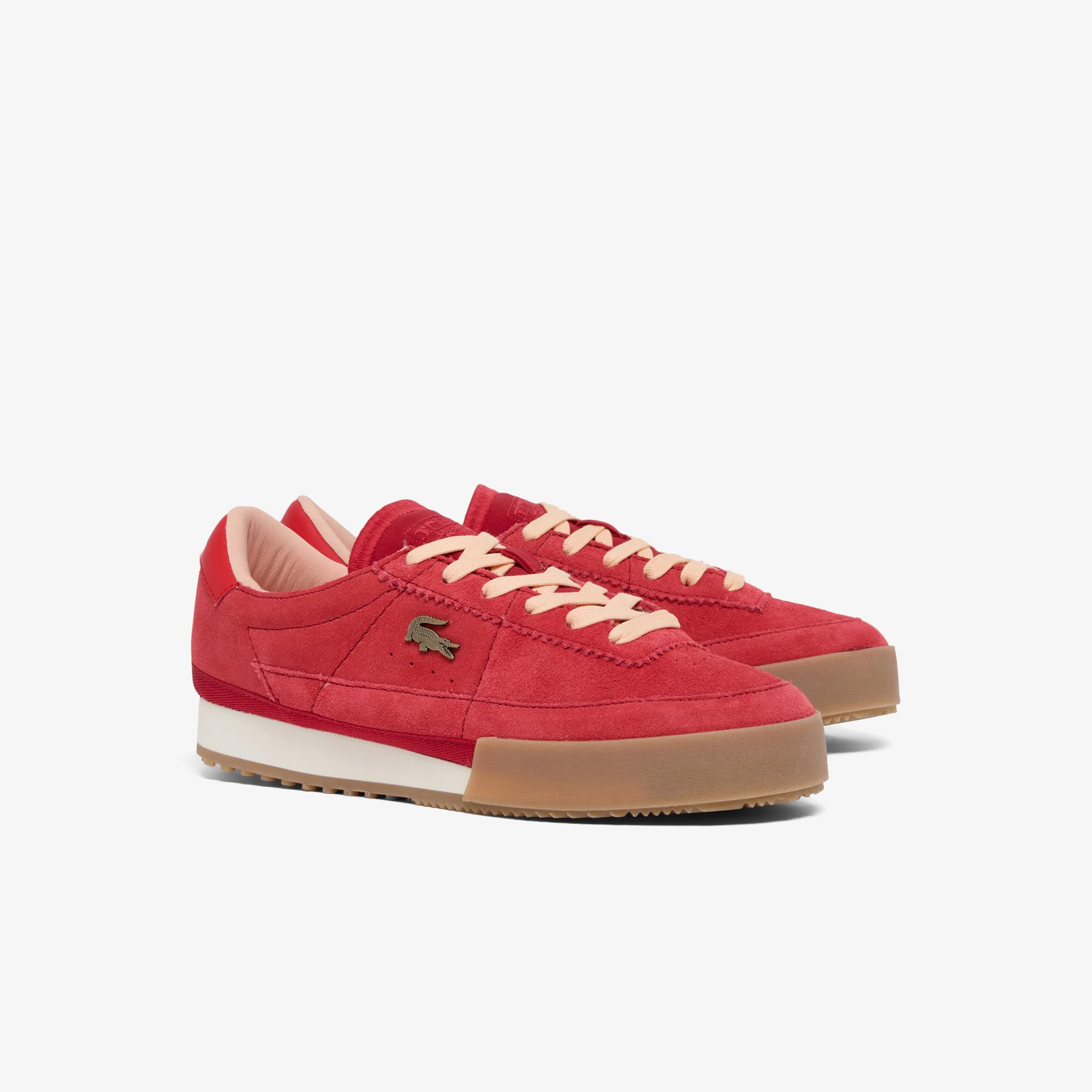 Women's Aura Suede Sneakers - RED/LT GUM