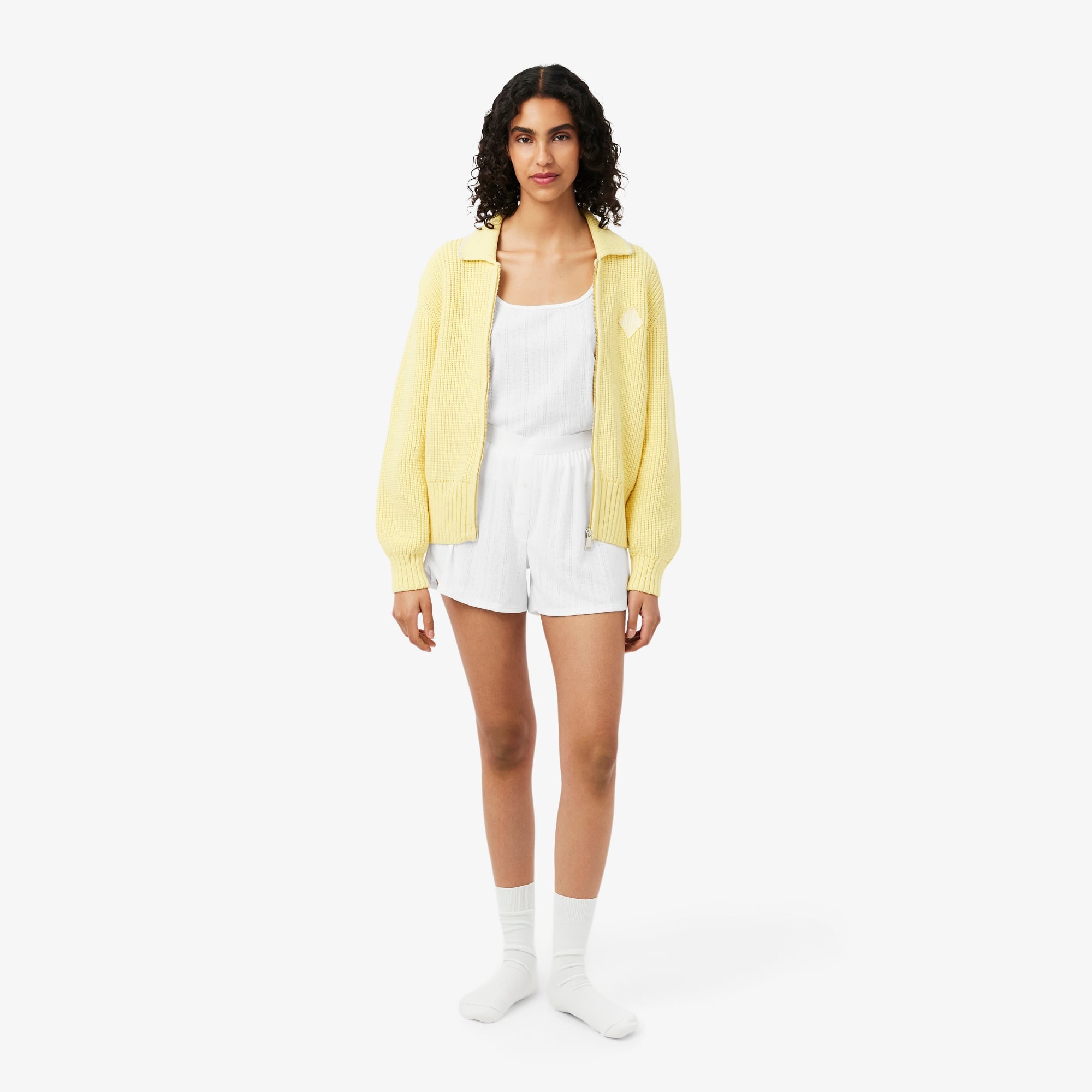 Pointelle Pajama Set - White