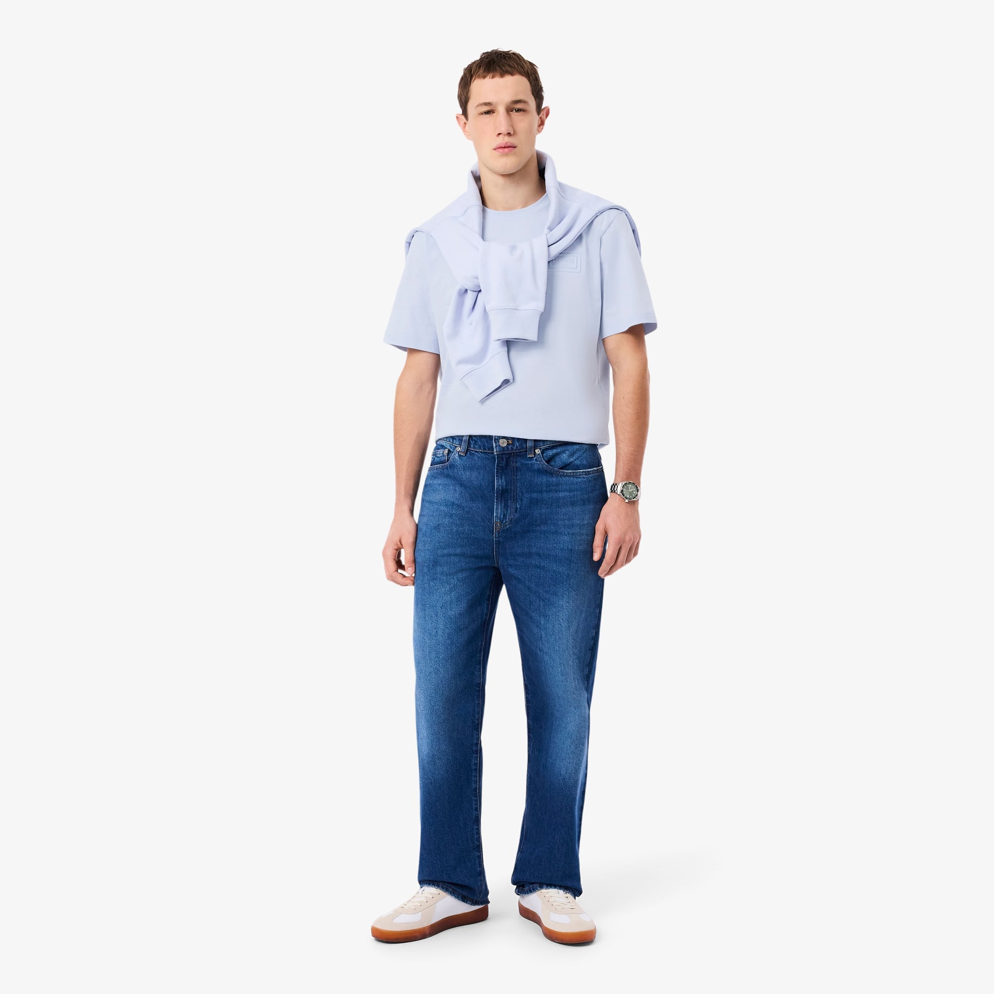 Embossed Branding Jersey T-Shirt - Phoenix blue