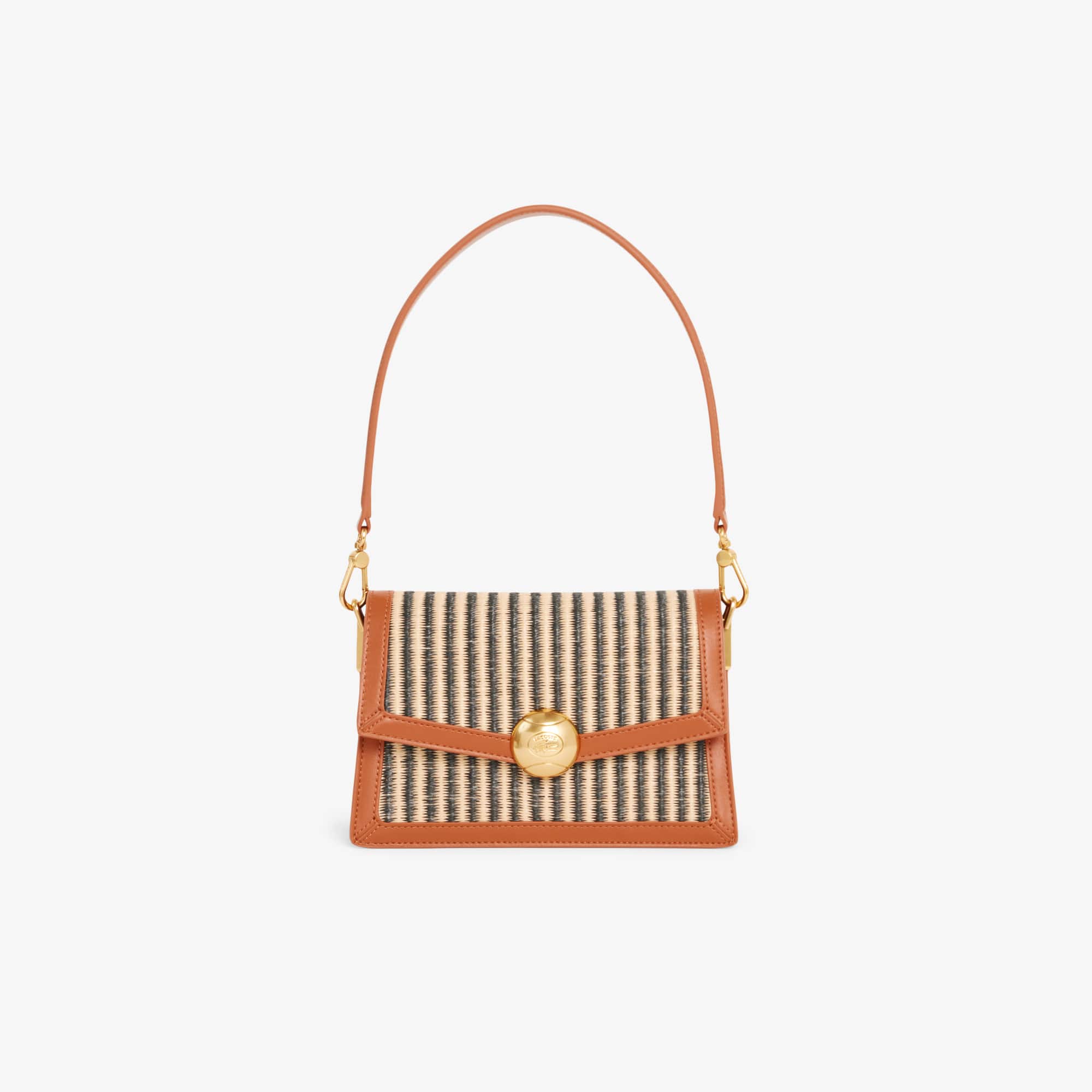 Summer Pack Raffia Shoulder Bag - NATURAL NOIR TAN
