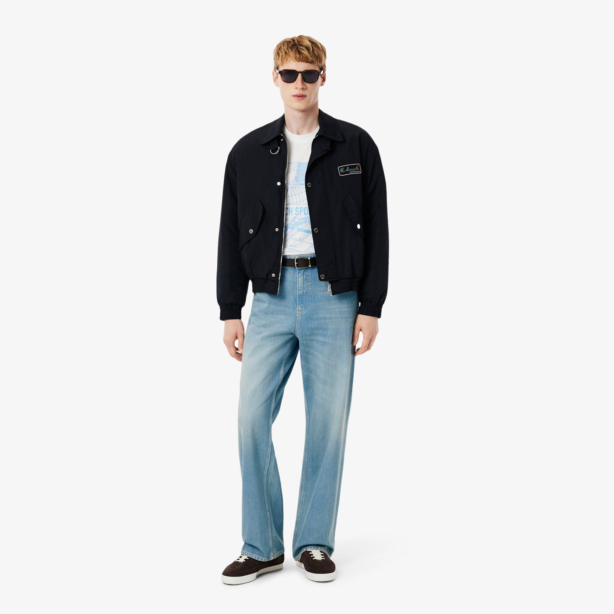 Men's Loose Fit 5-Pocket Denim Jeans - Blue