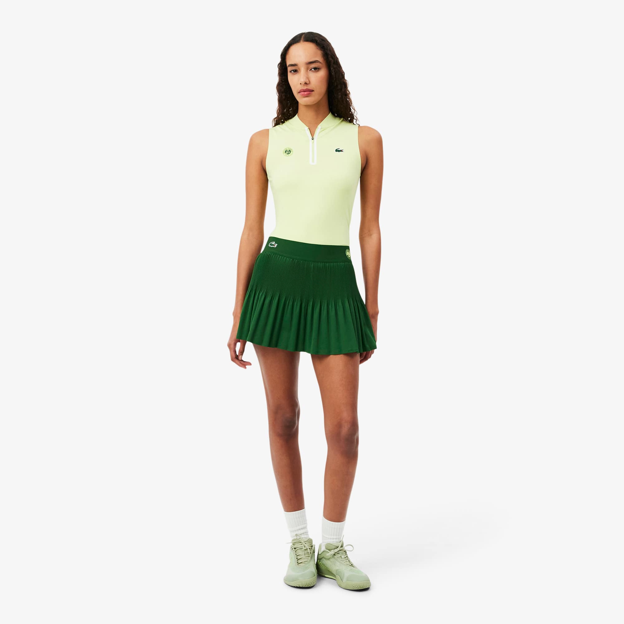 Roland-Garros Edition Pleated Tennis Skirt - Vert