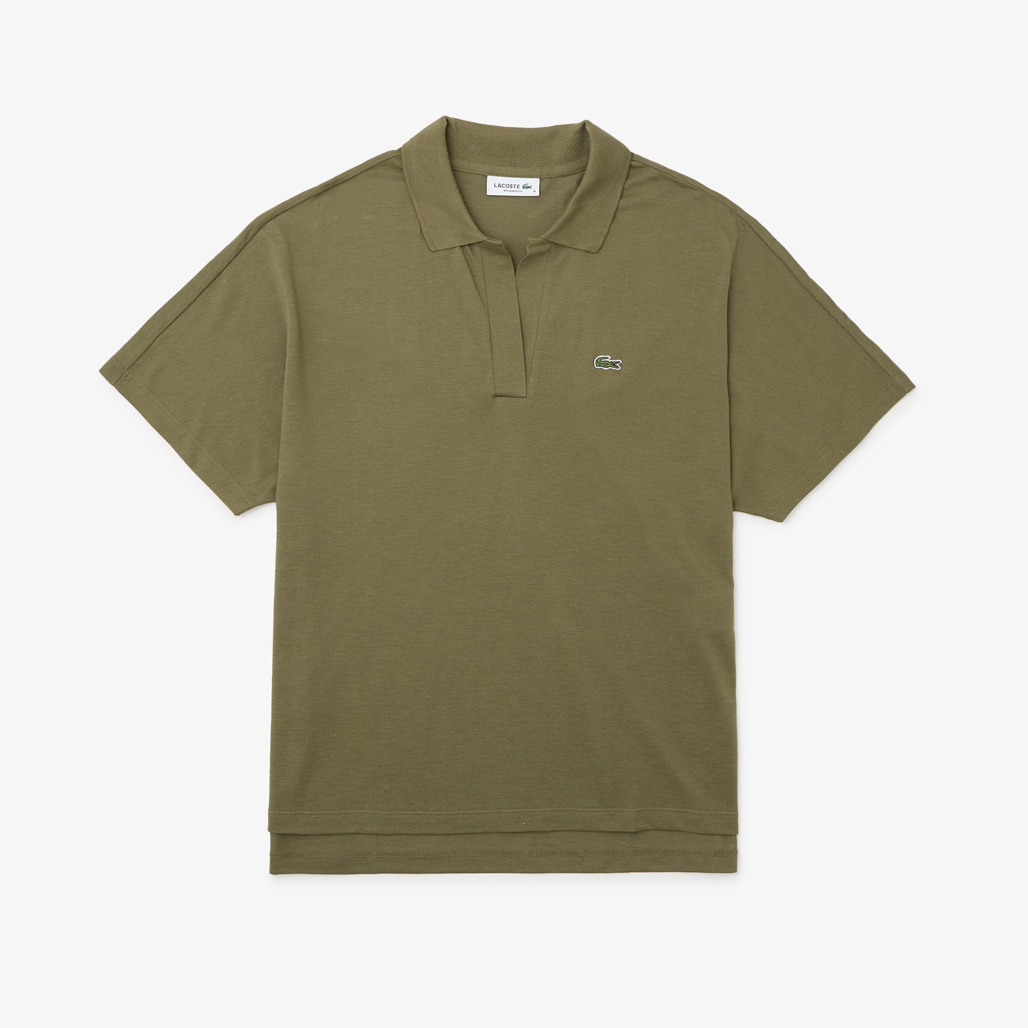 Women's Relaxed Fit Piqué Polo - Khaki Green