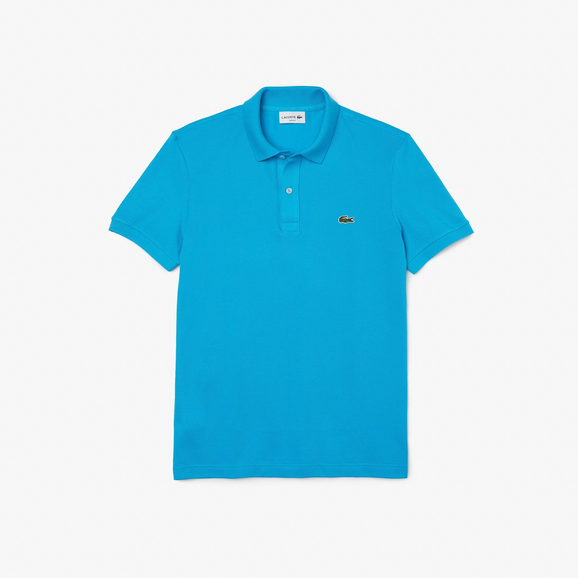 Men's Slim Fit Piqué Polo - Turquoise