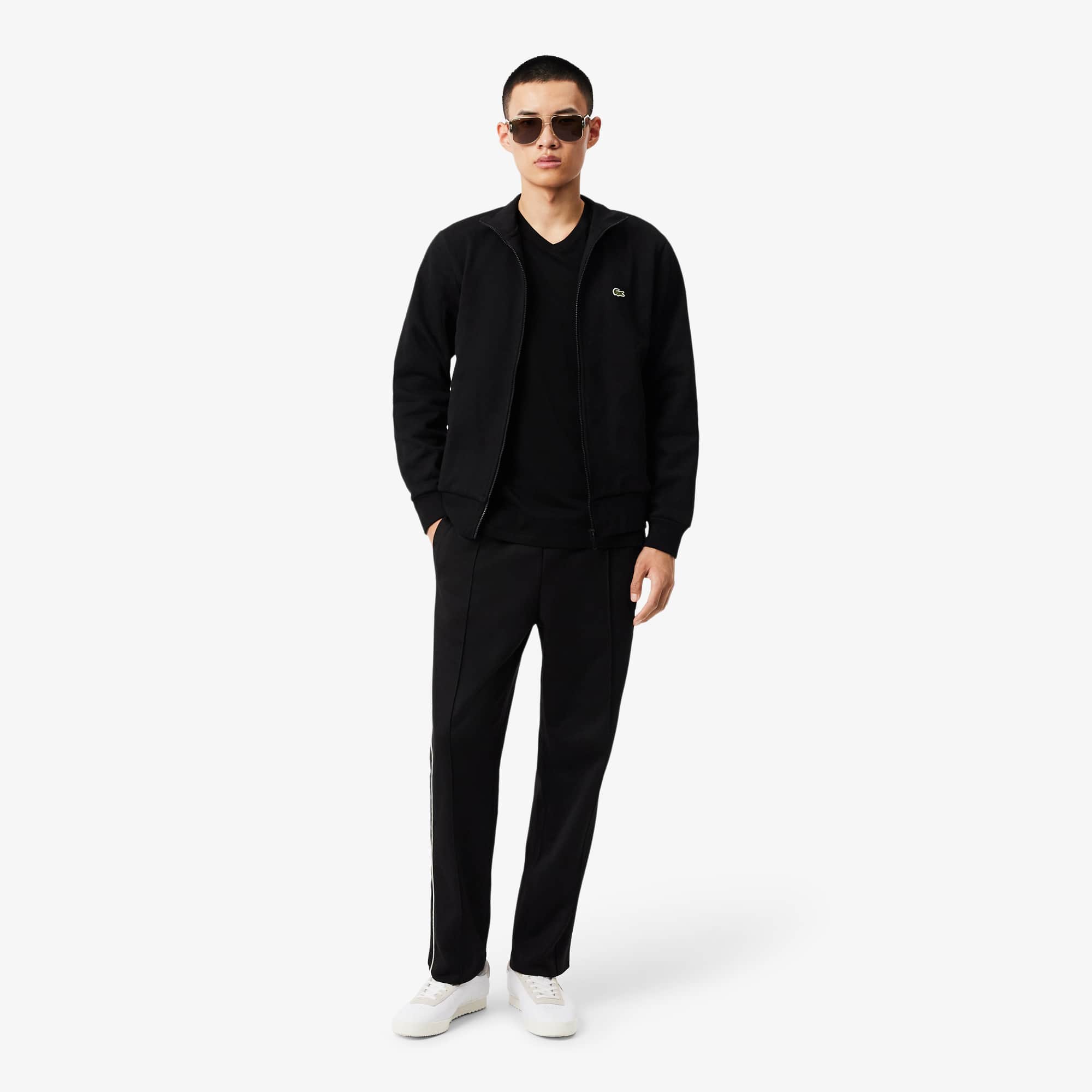 Men's Lightweight Pima Cotton V-Neck T-Shirt - Black