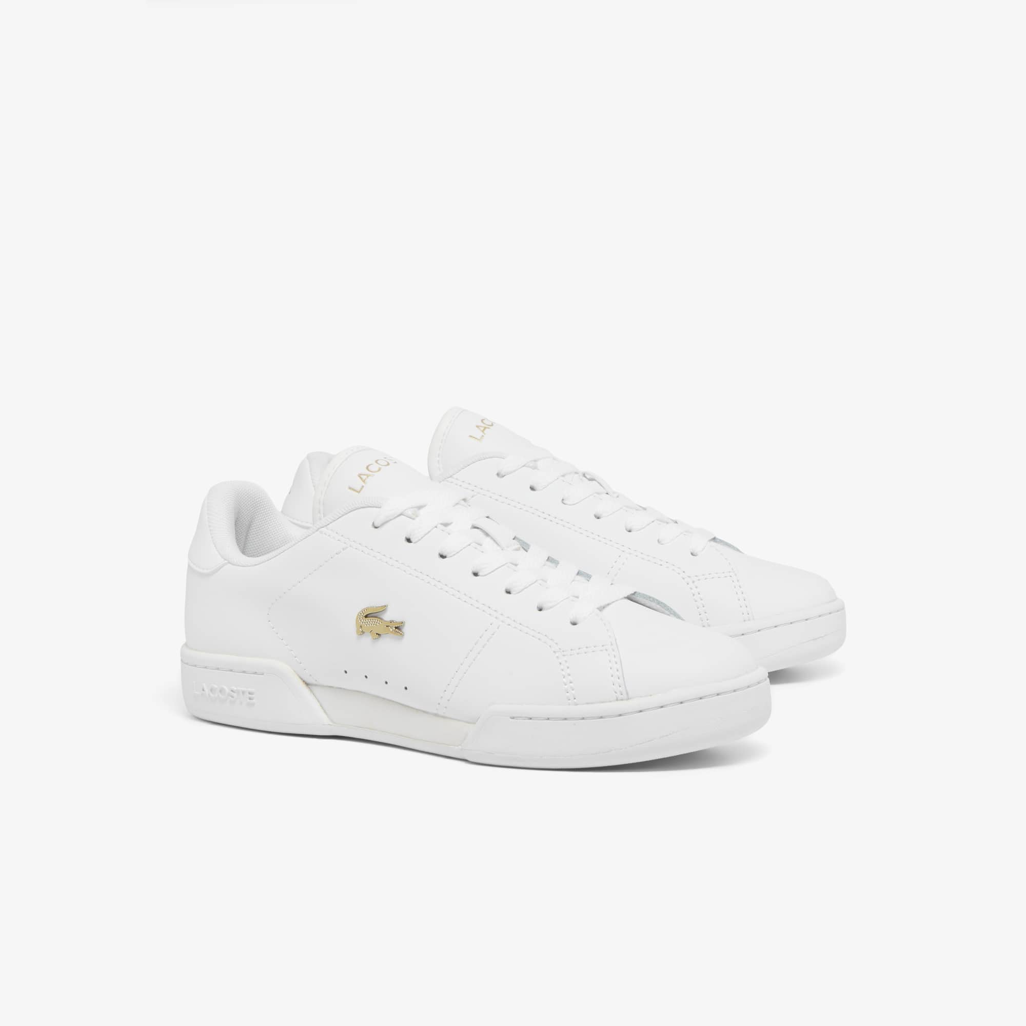 Women's Carnaby Cup Leather Sneakers - WHT/GLD