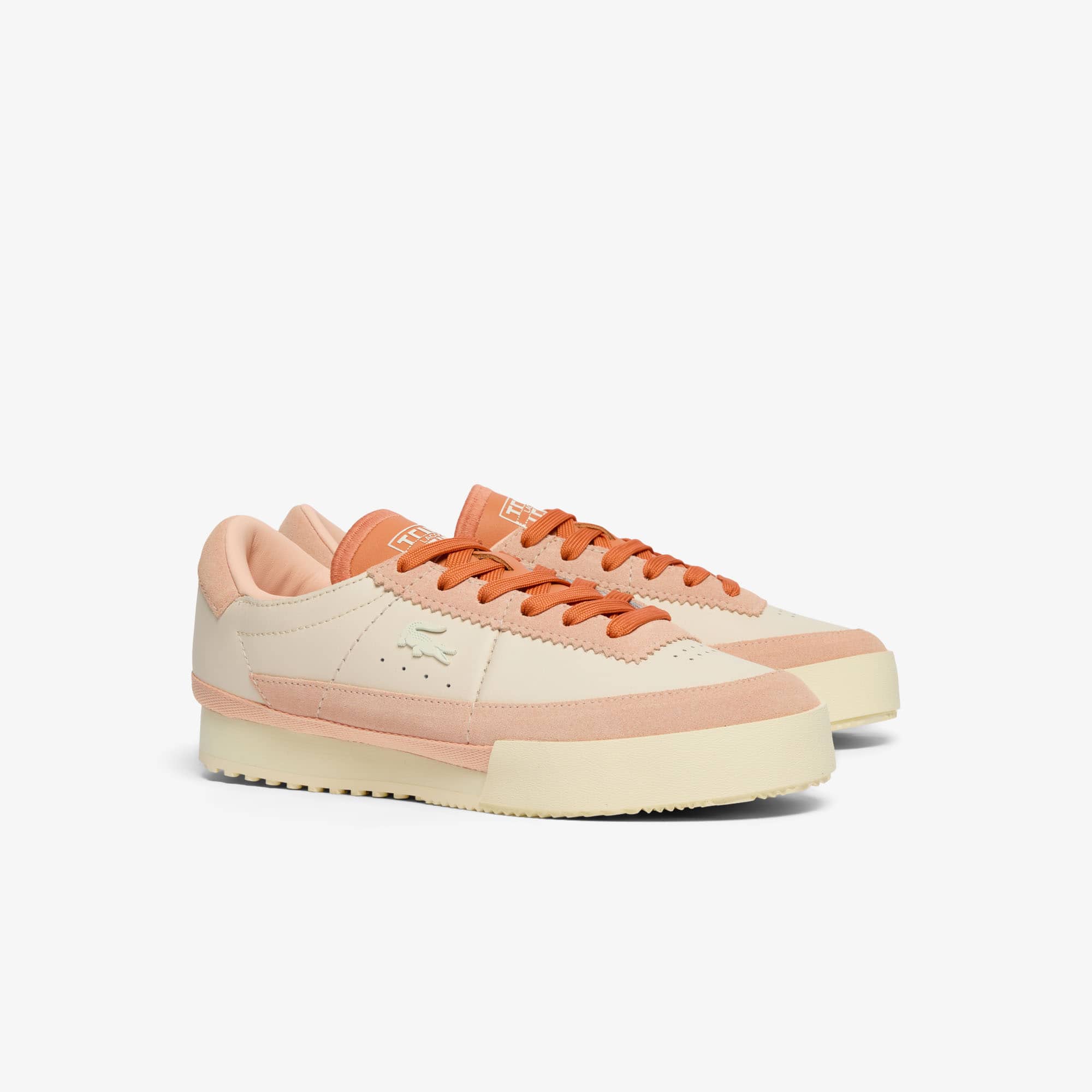 Women's Aura Leather Sneakers - LT PNK/LT YLW