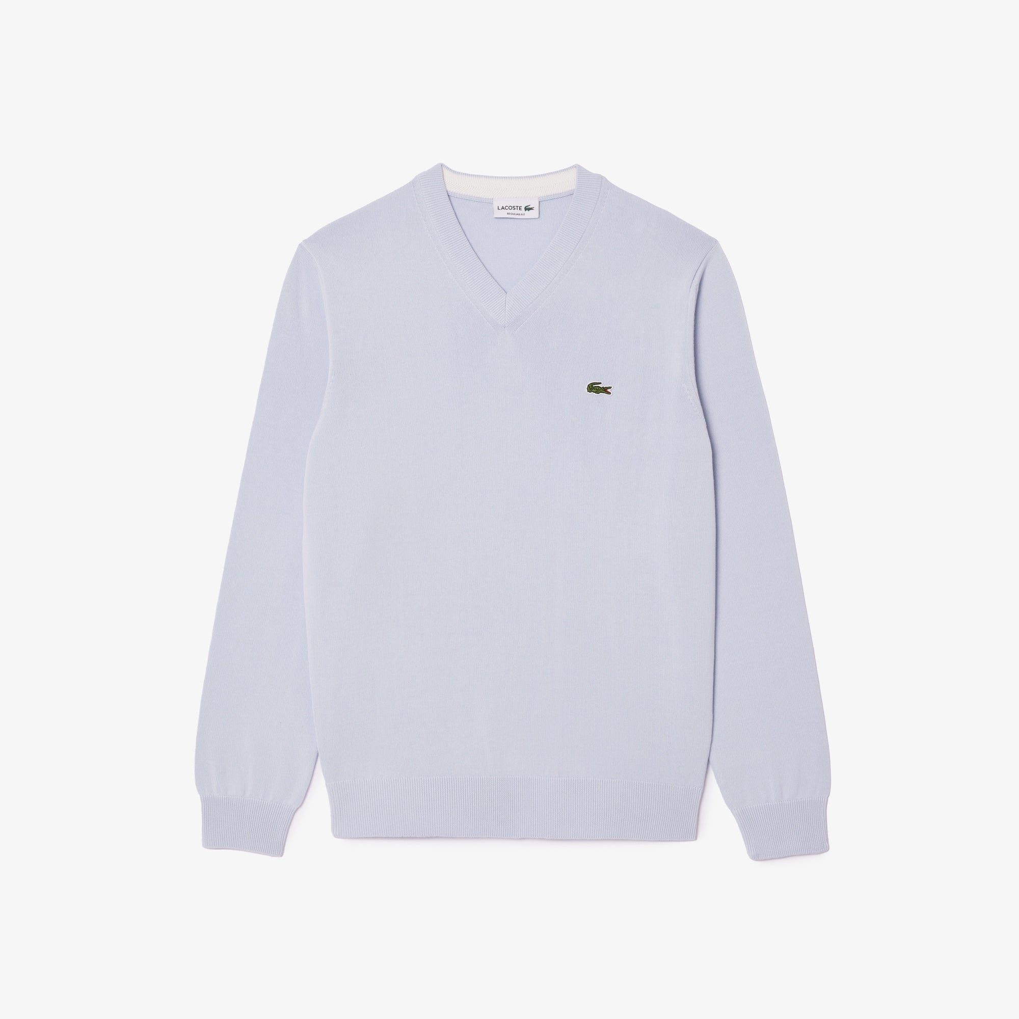 Men's Cotton V-Neck Sweater - Phoenix blue