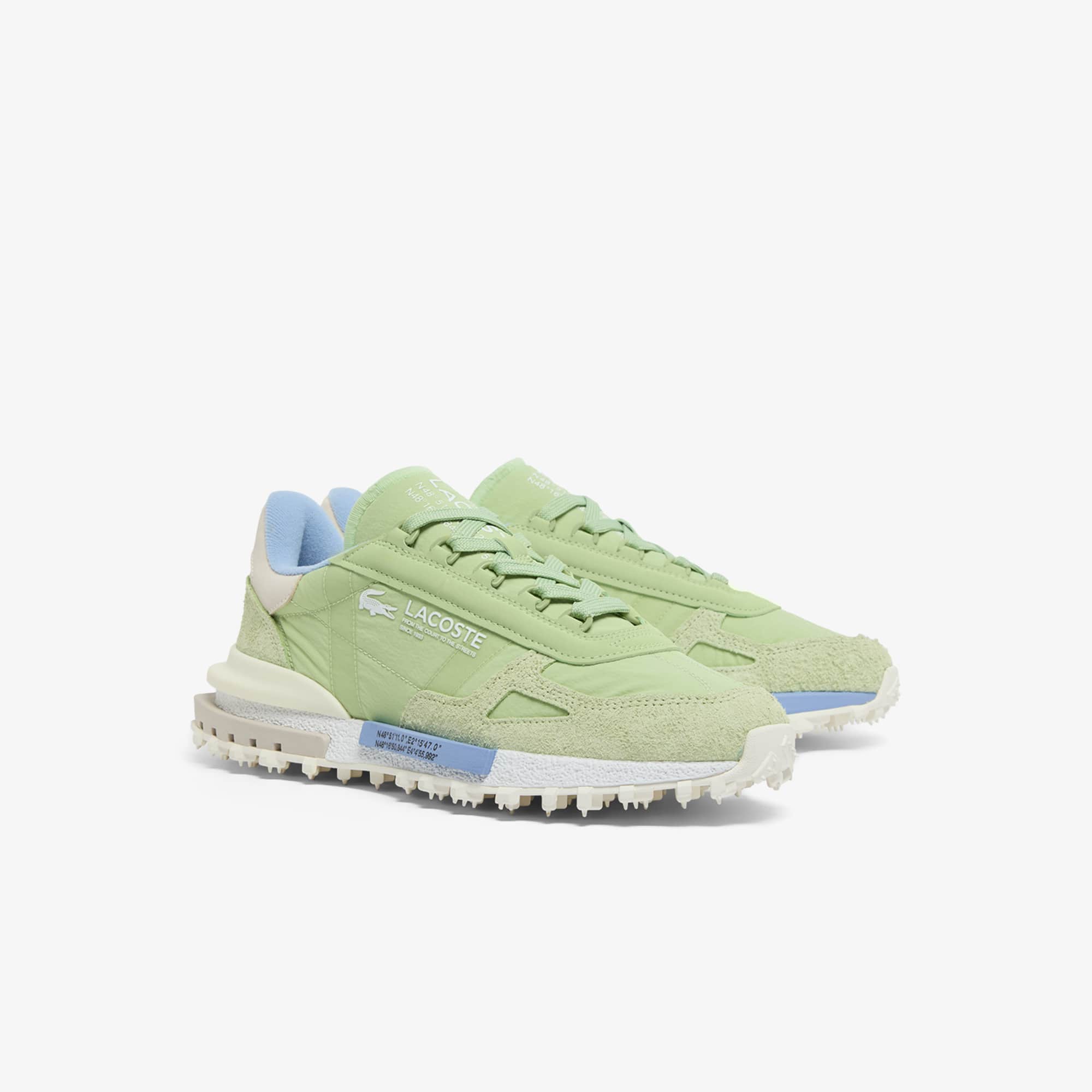 Men's Elite Active Sneakers - LT GRN/LT BLU