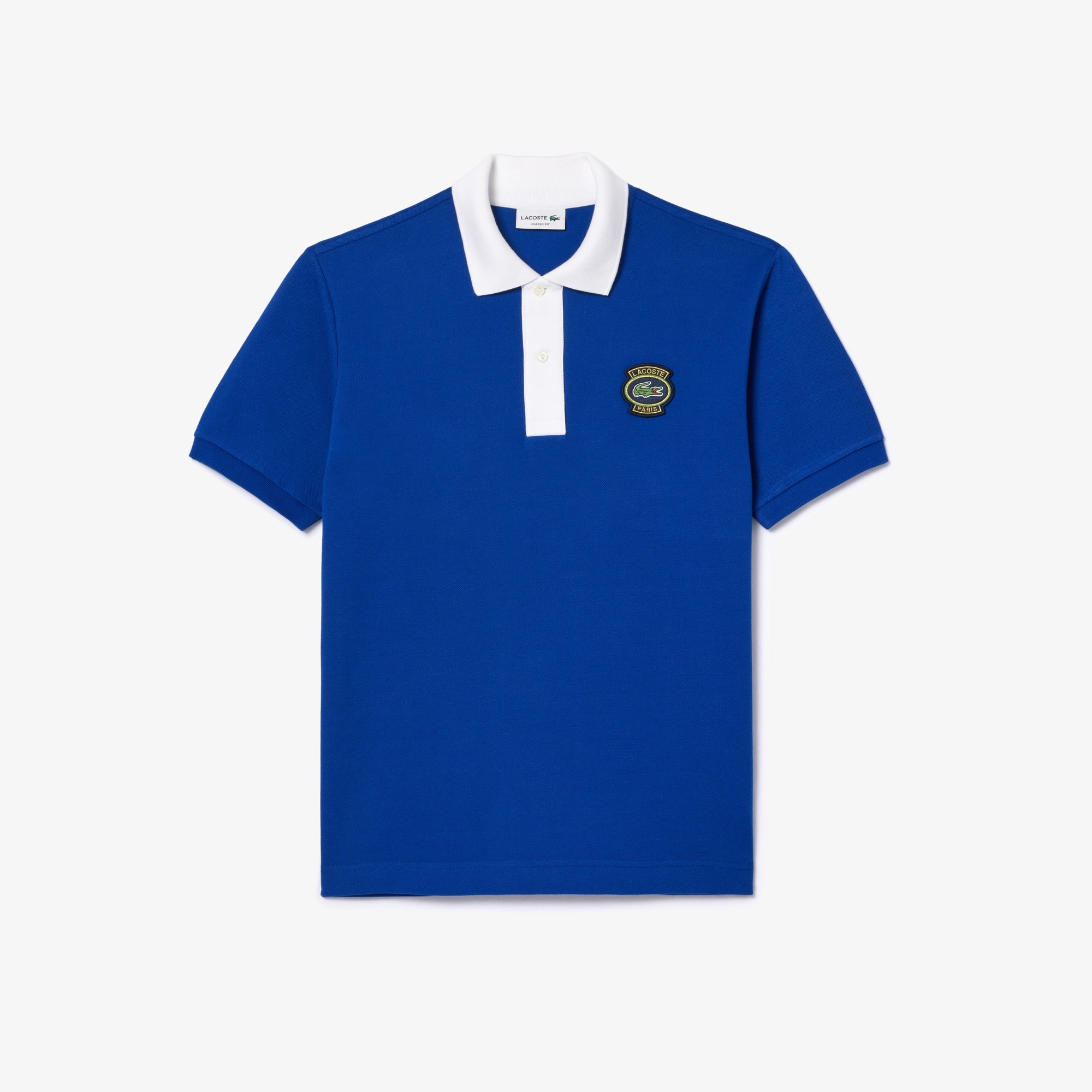 Men's Classic Fit Badge Polo - Navy Blue / White