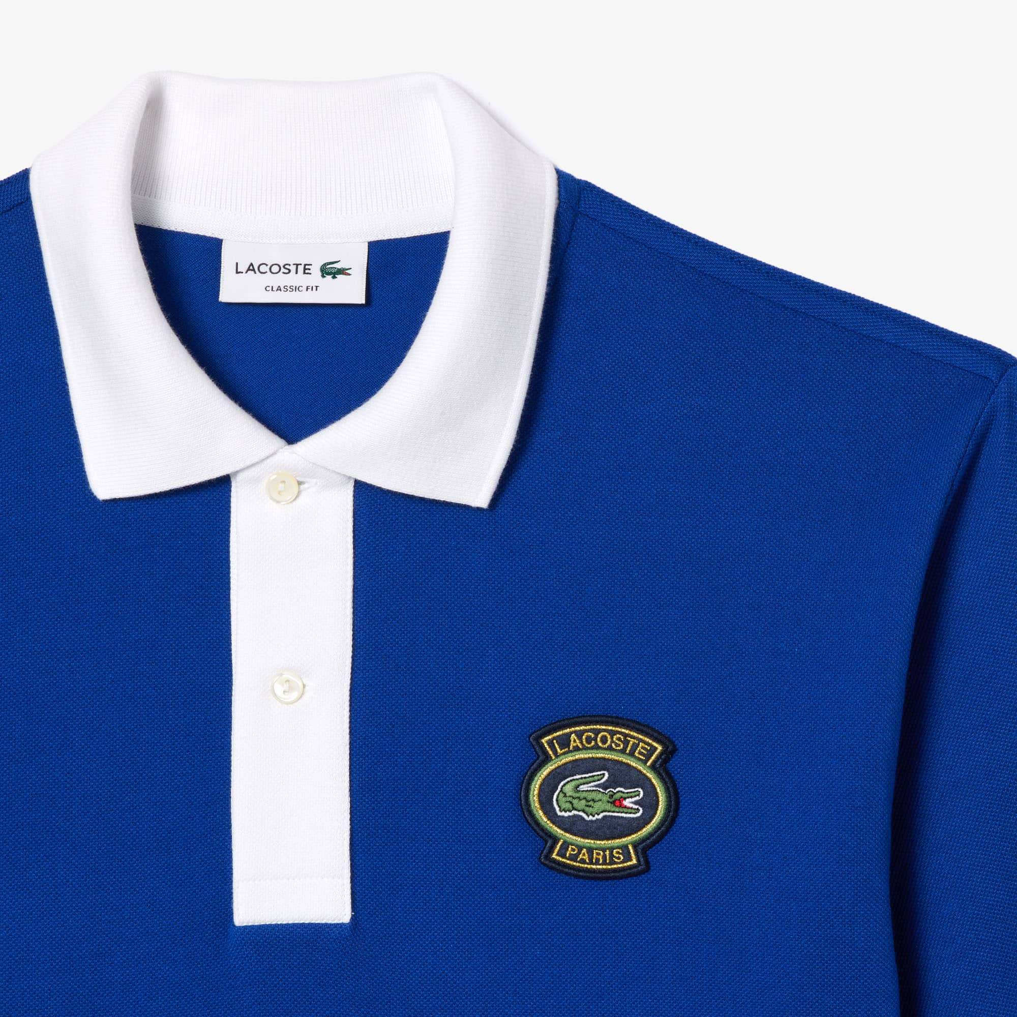 Men's Classic Fit Badge Polo - Navy Blue / White