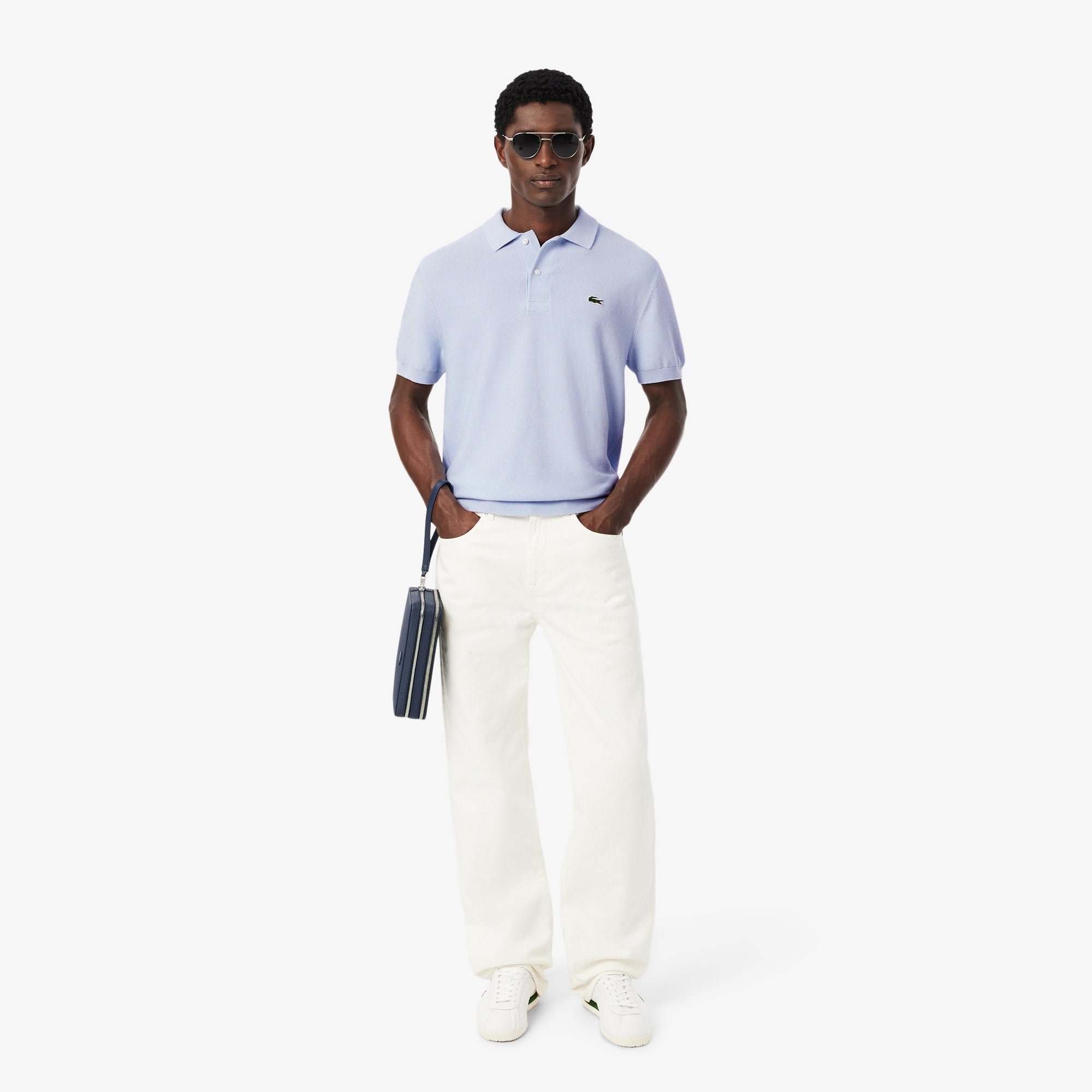 Classic Fit Knitted Polo - Phoenix blue