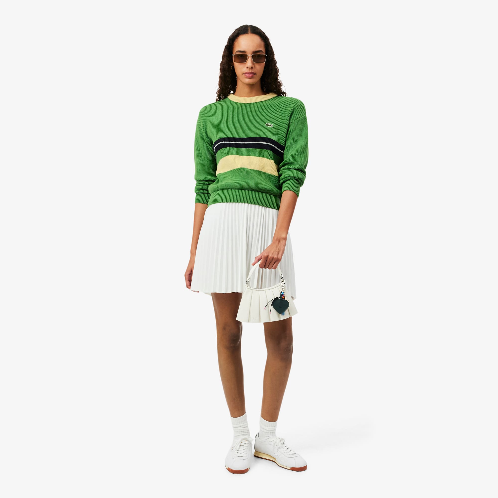 Made In France Cotton and Wool Blend - Vert / Jaune / Noir / Blanc