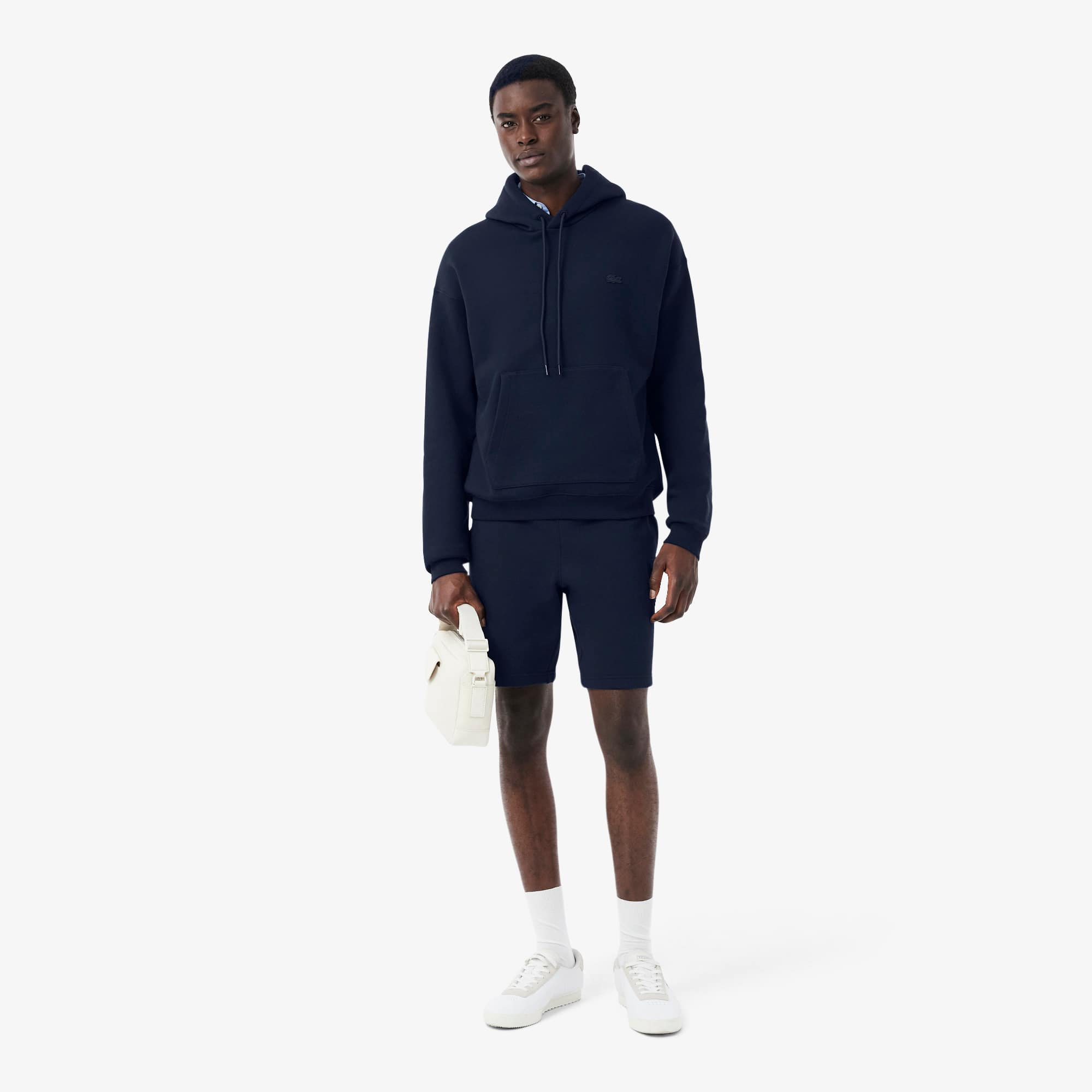 Unisex Heavy Fleece Hoodie - Navy Blue