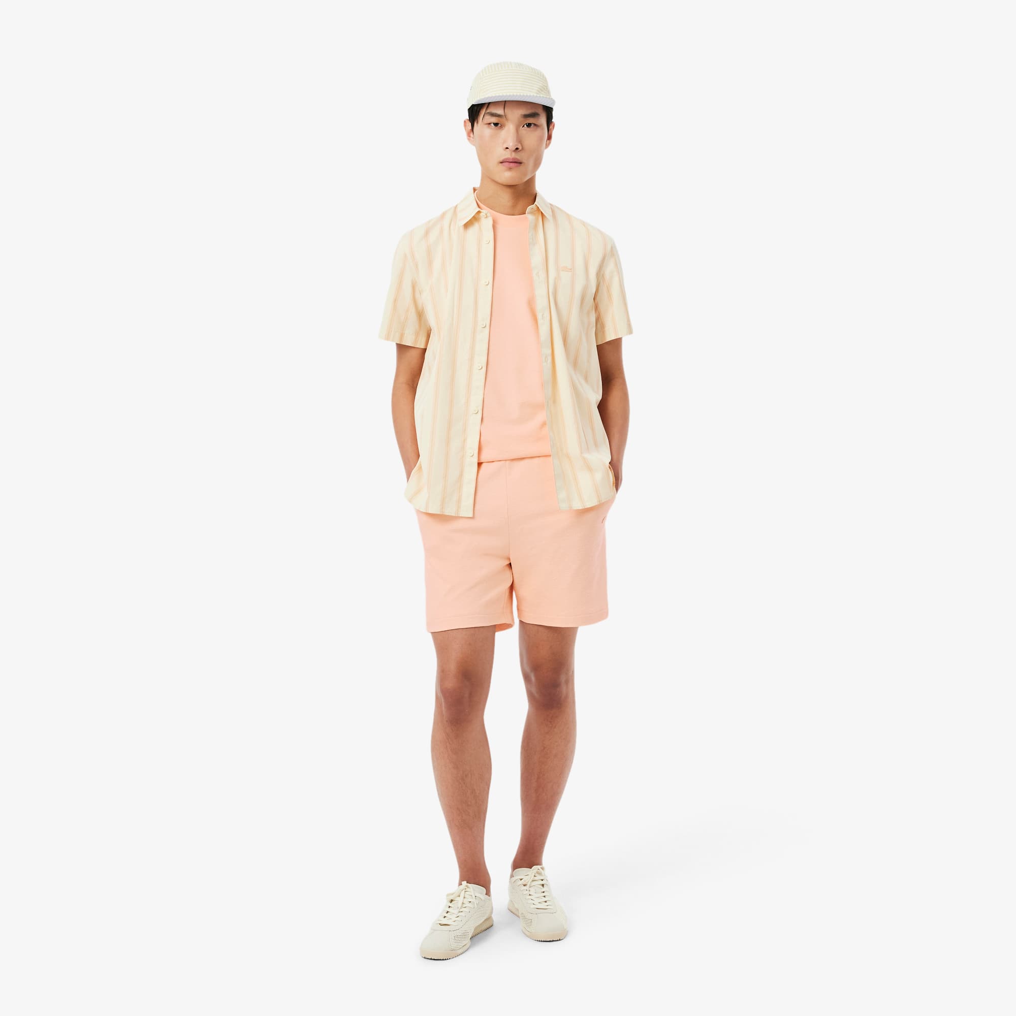 Textured Jersey Shorts - Rose Pale