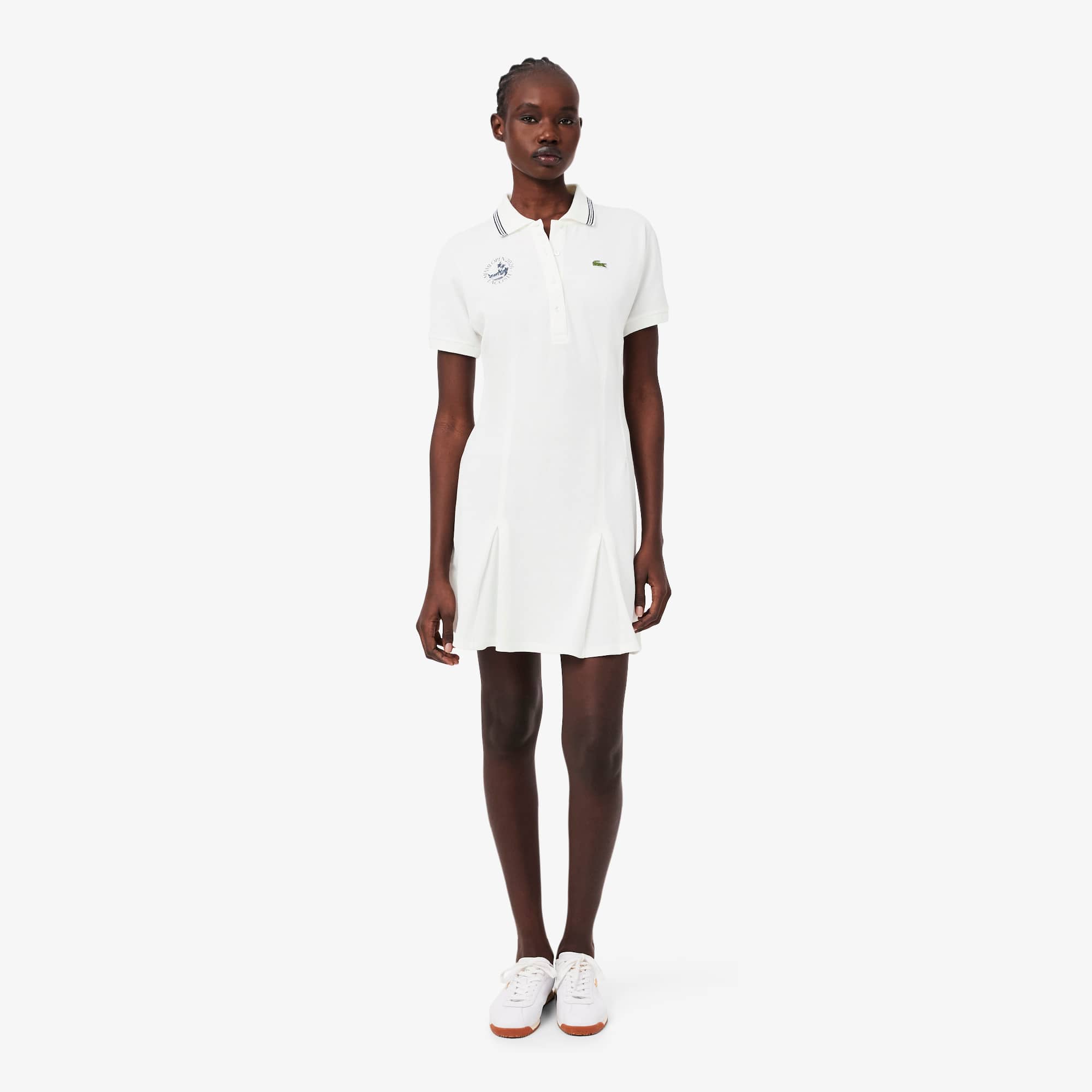Miami Open Edition Polo Collar Dress - White