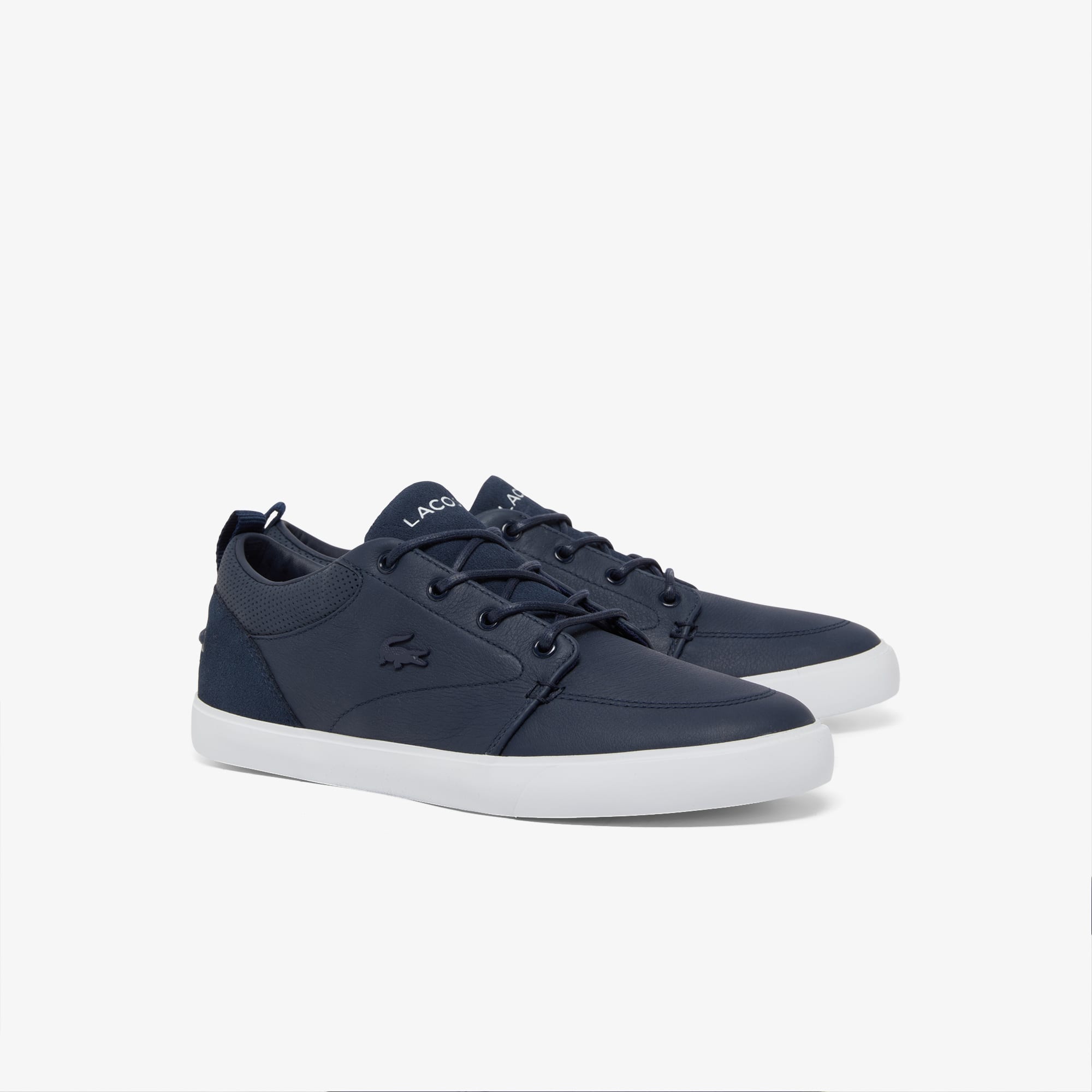 Men's Bayliss Leather Sneakers - NVY/WHT