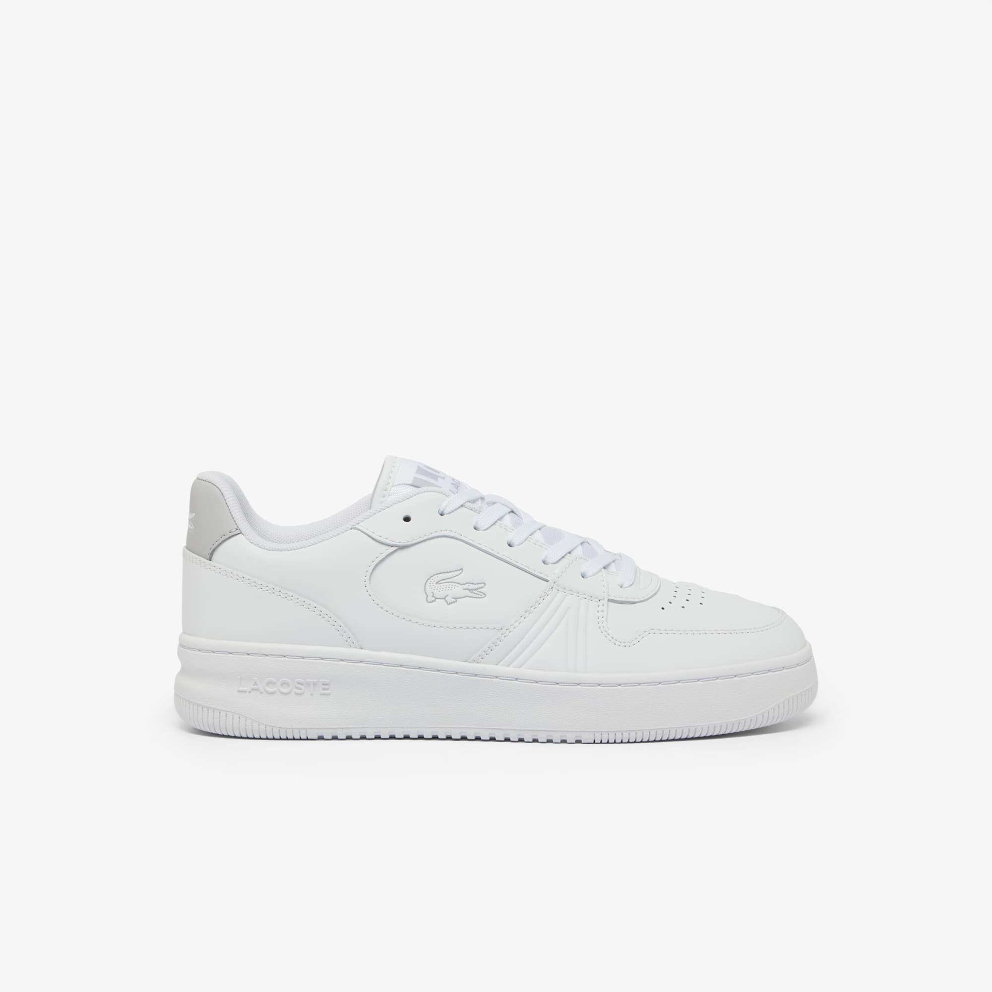 Men's L001 Set Leather Sneakers - WHITE/WHITE