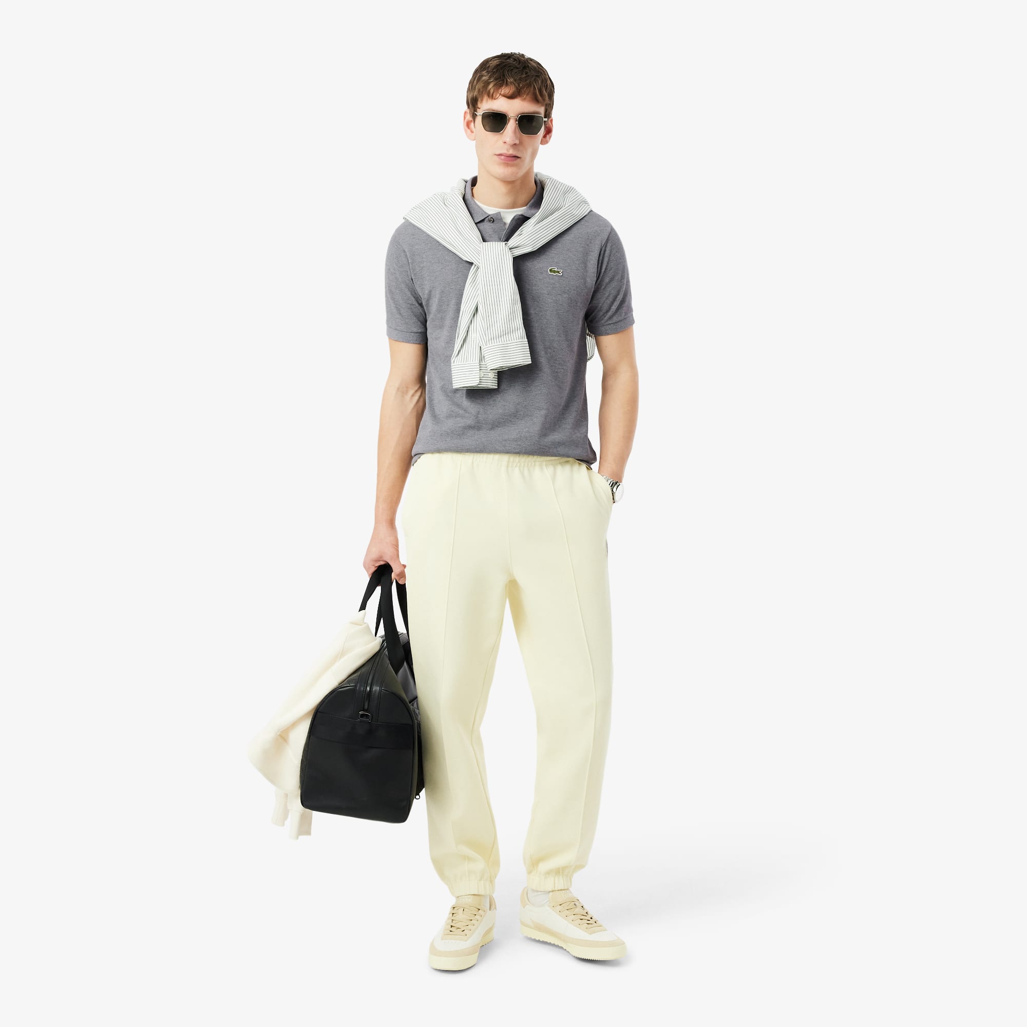 Men's Classic Fit Heathered Polo - Gris Chine