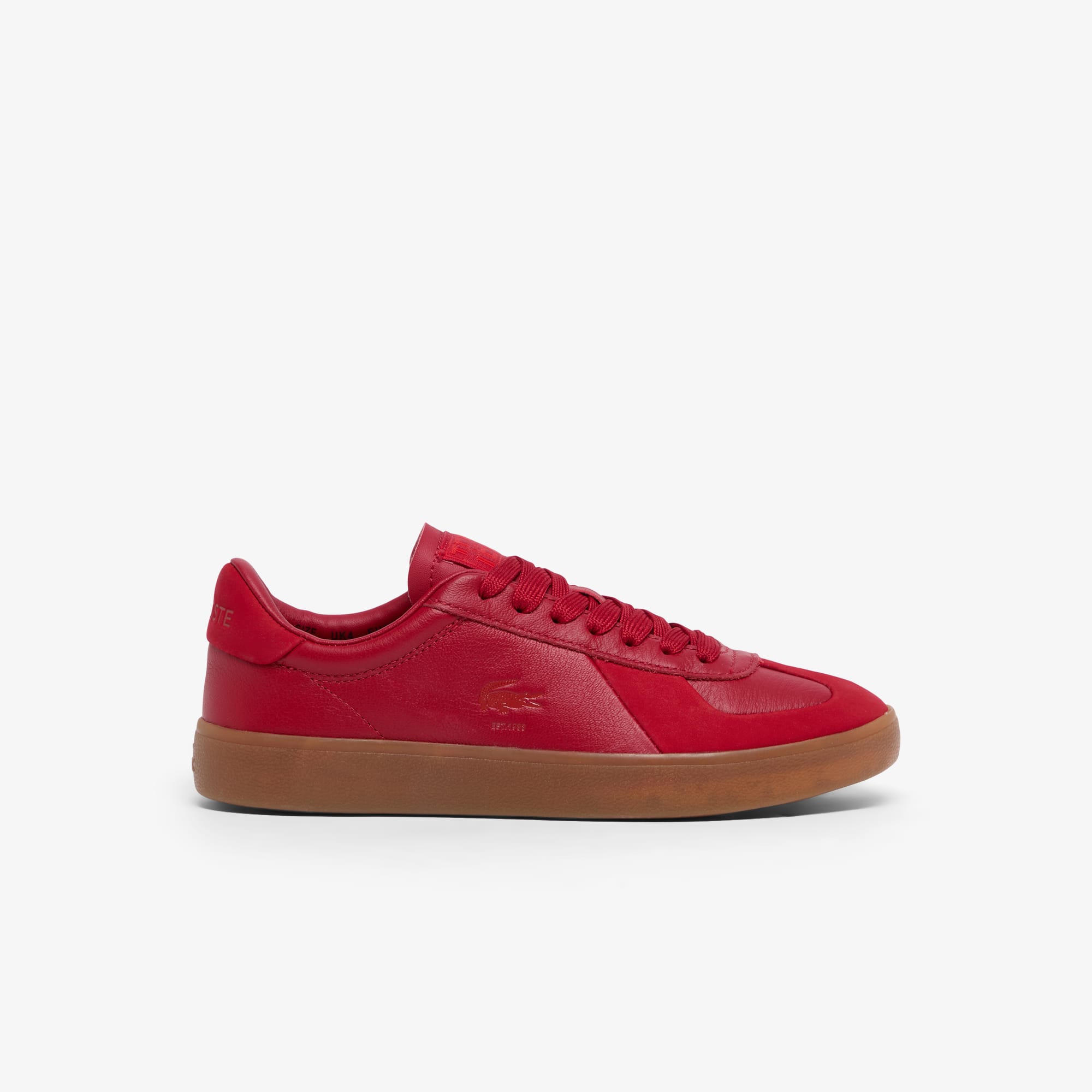 Women's Baseshot Pro Leather Sneakers - RED/GUM