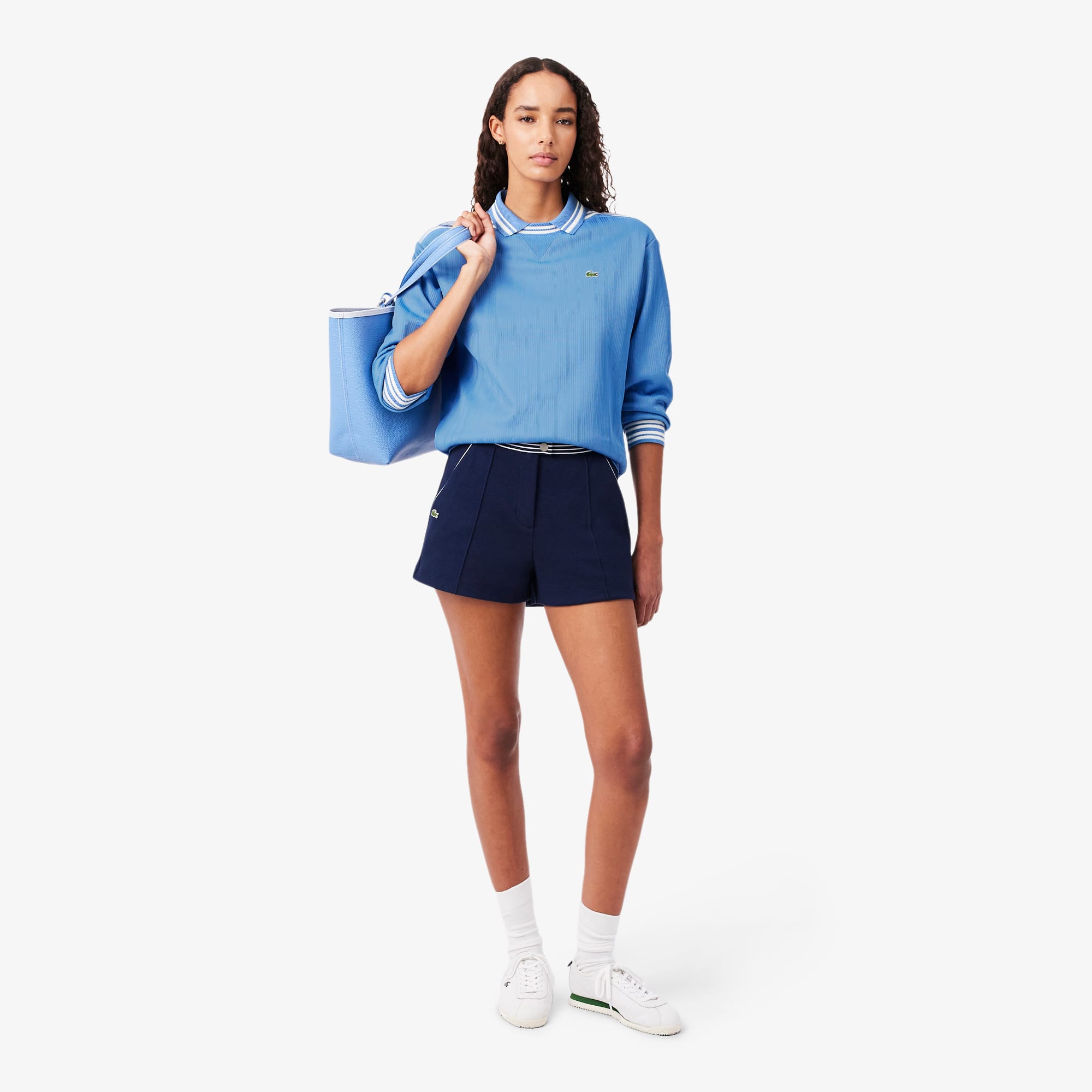 Made In France Boat Neck Sweatshirt - Blue / White