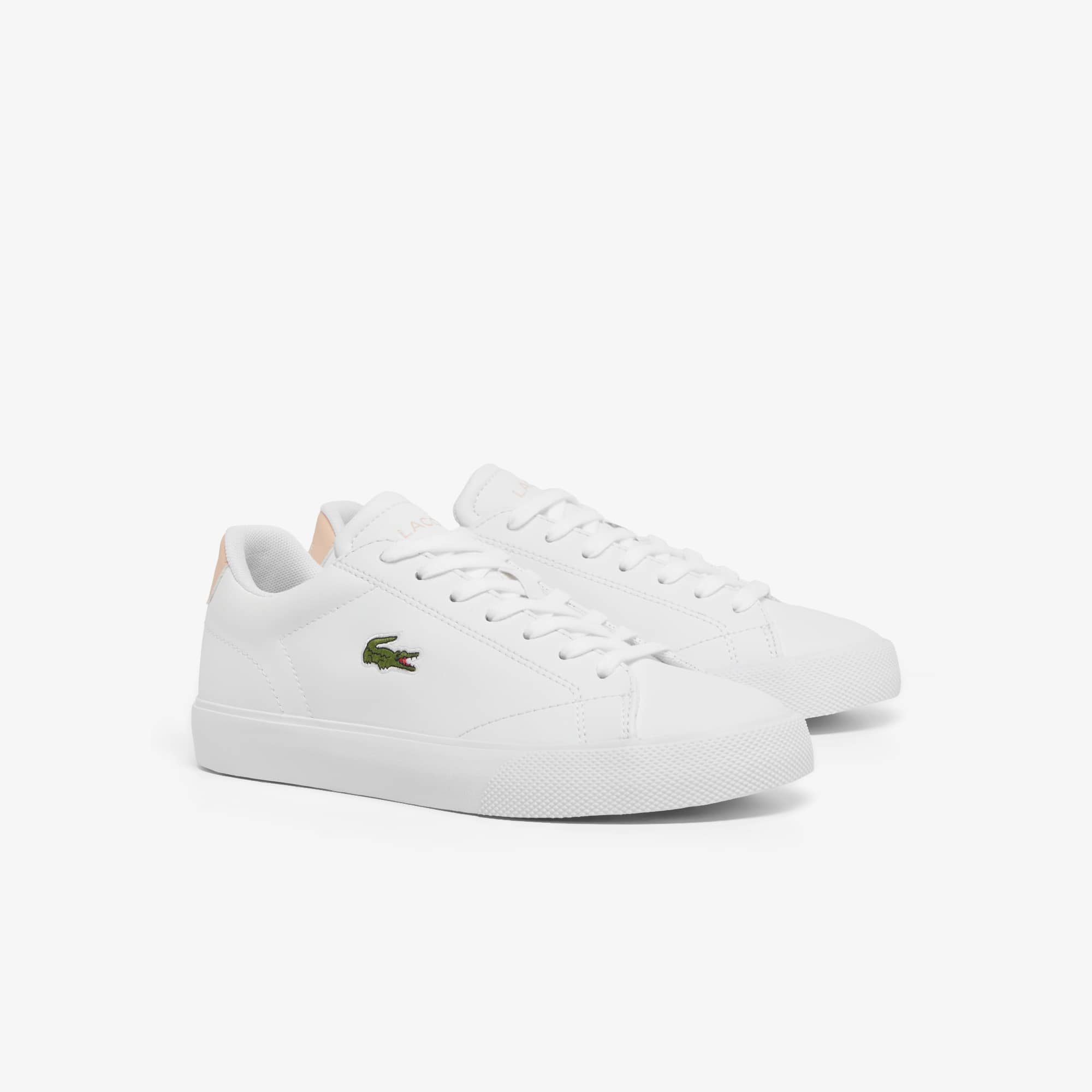 Women's Lerond Set Leather Sneakers - WHT/LT PINK