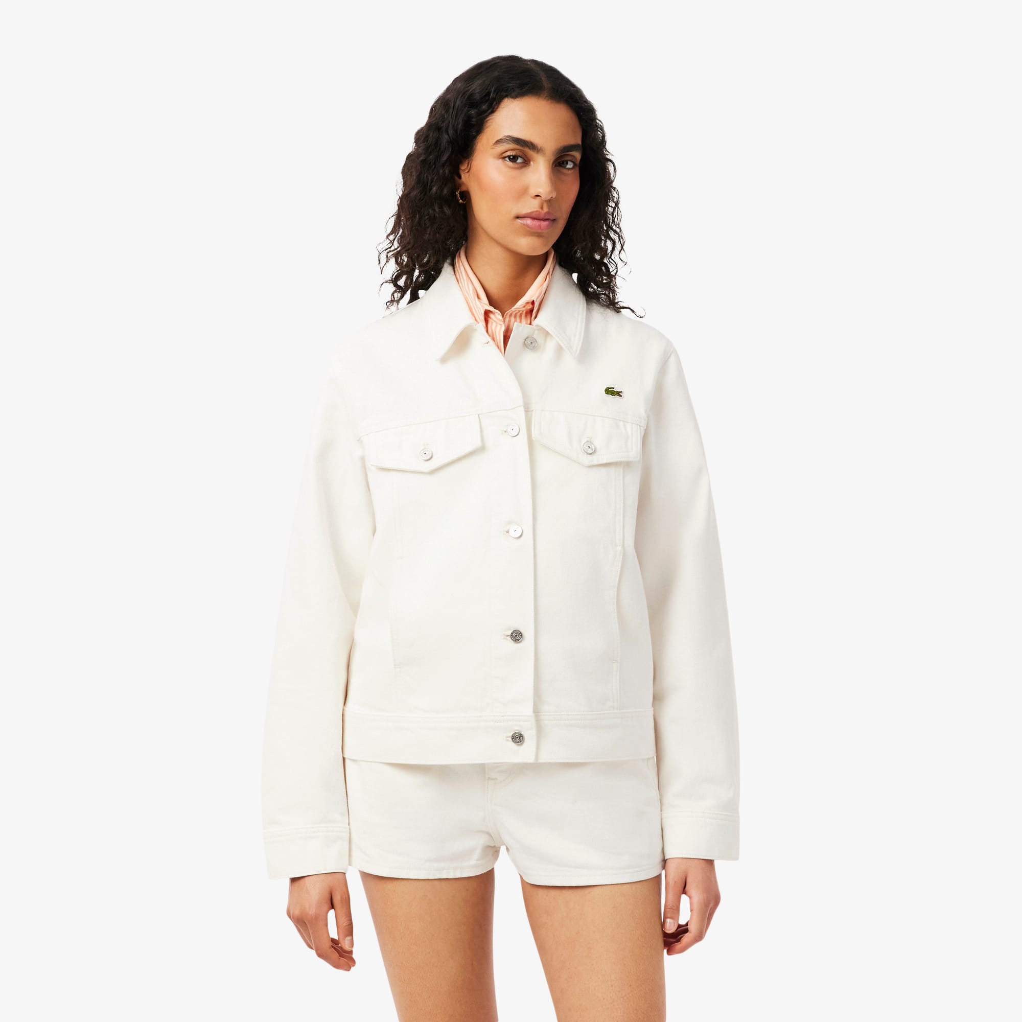 Cotton Denim Jacket - White