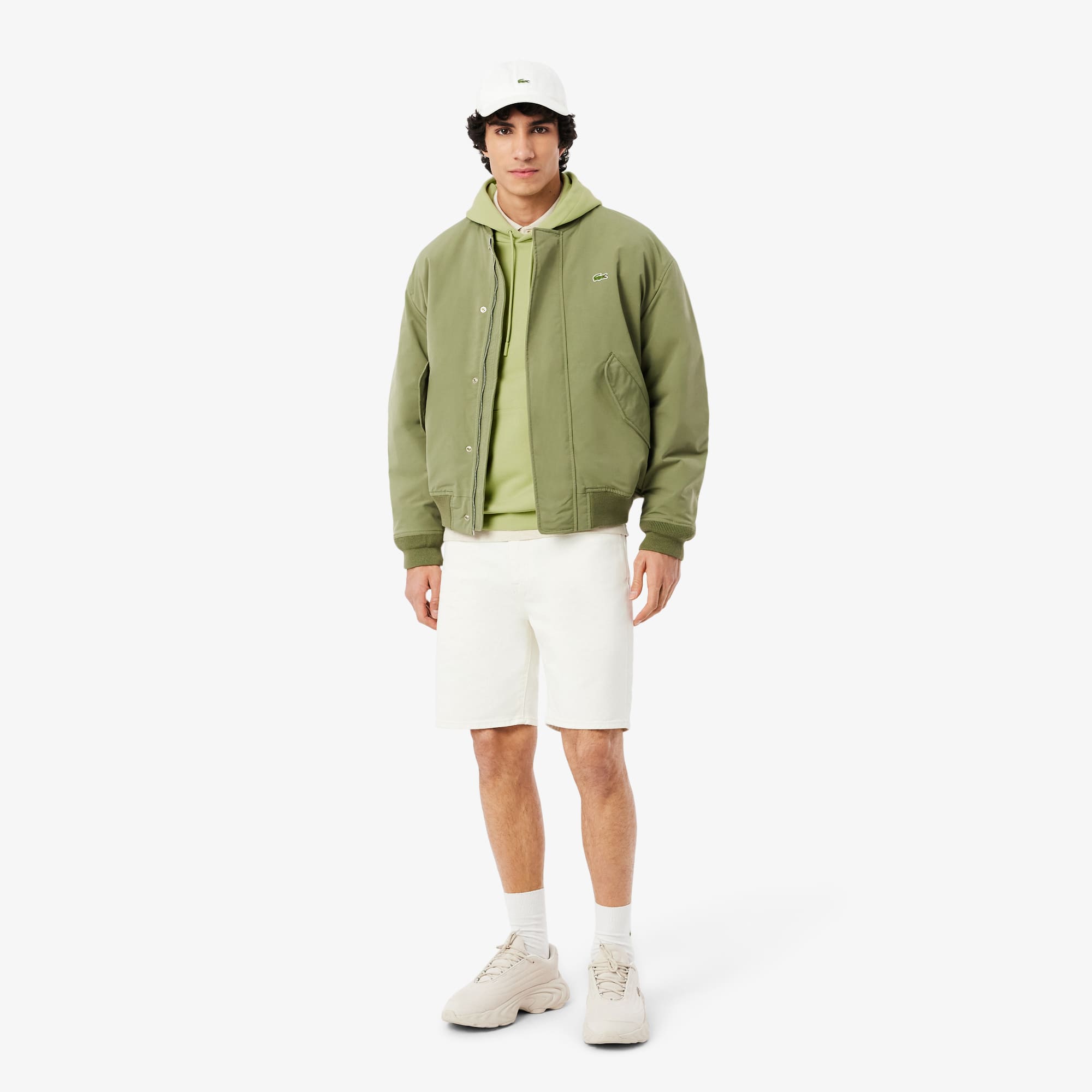 Men's Cotton Fleece Hoodie - Green
