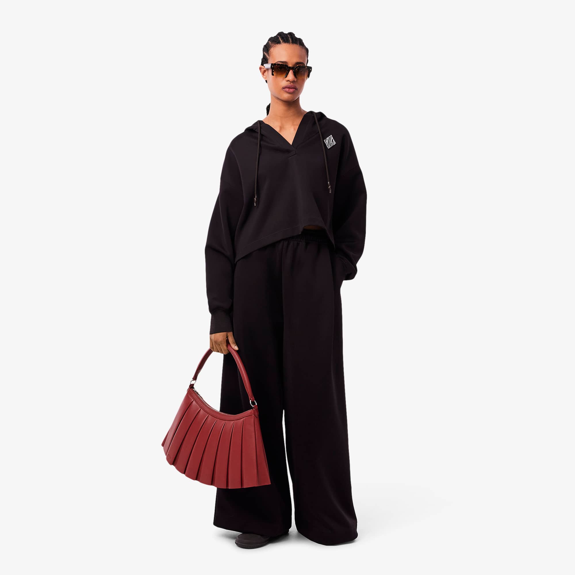 Large Lenglen Leather Bag - Burnt henna
