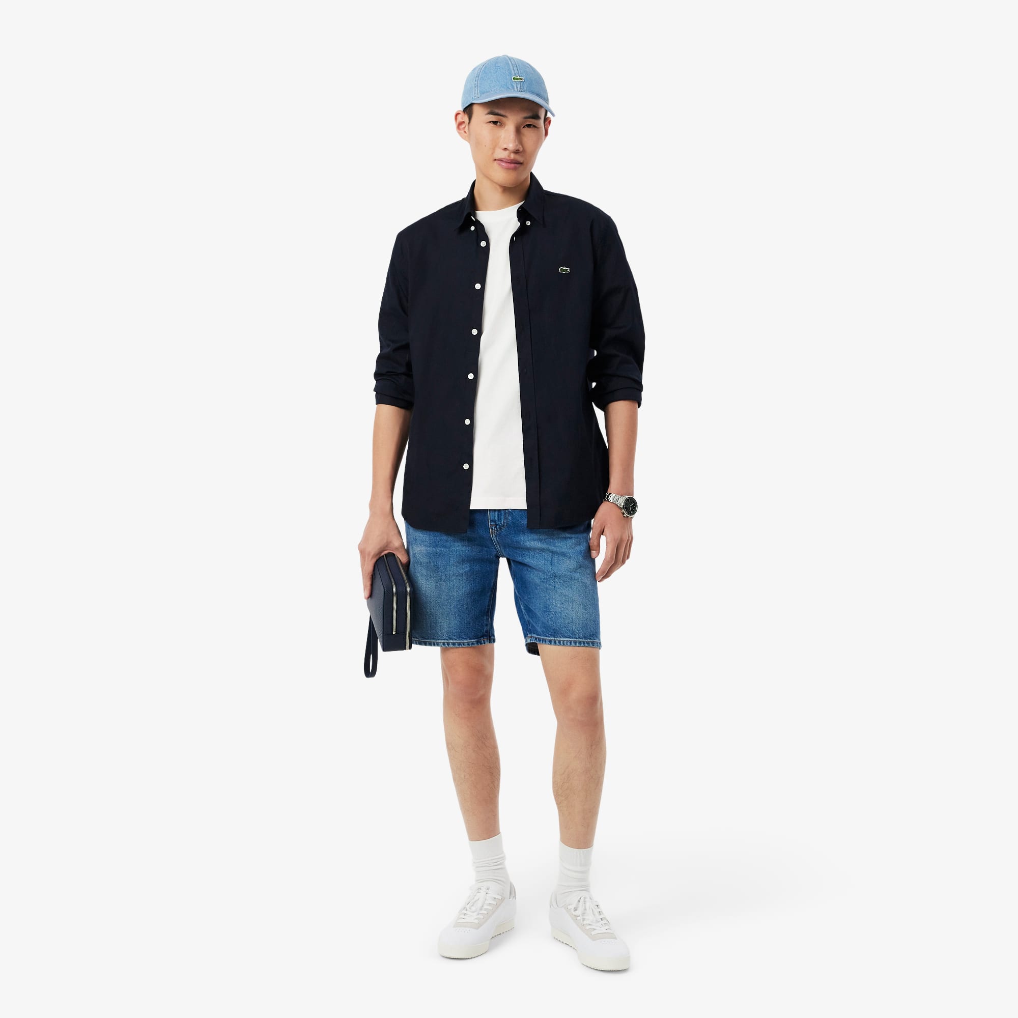 Embossed Branding Jersey T-Shirt - White