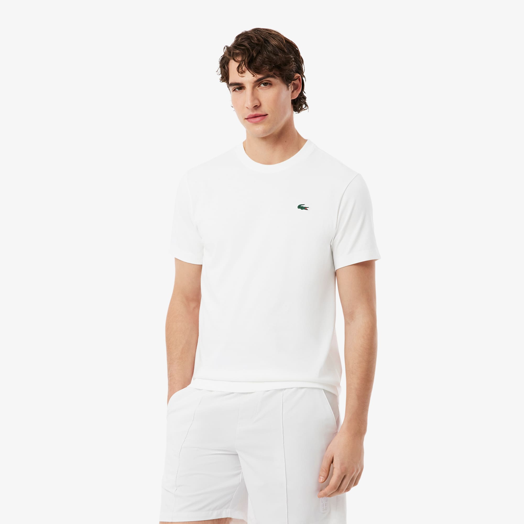 Ultra Dry Printed Tennis T-Shirt - White