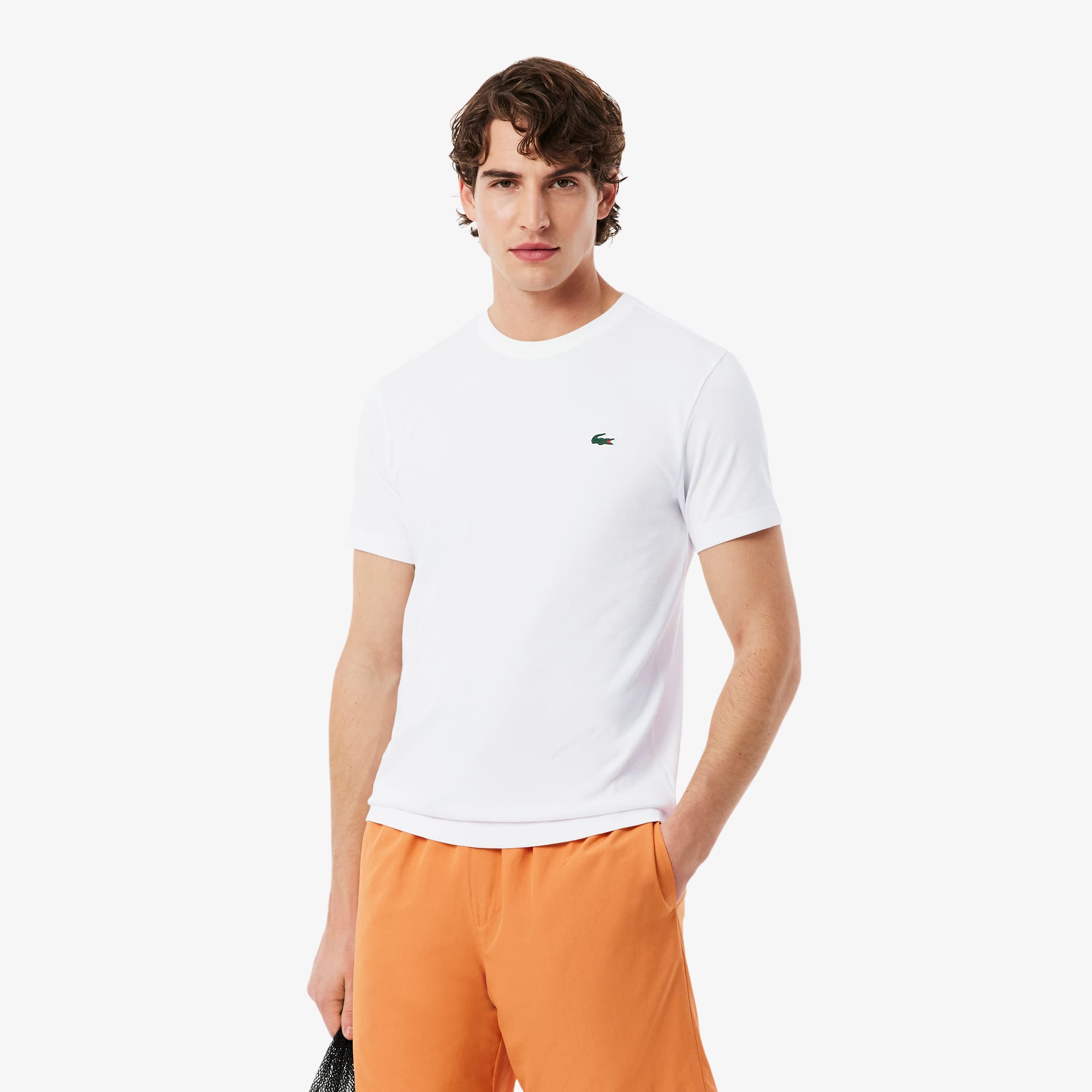 Ultra Dry Graphic Sport T-Shirt - Blanc / Orange