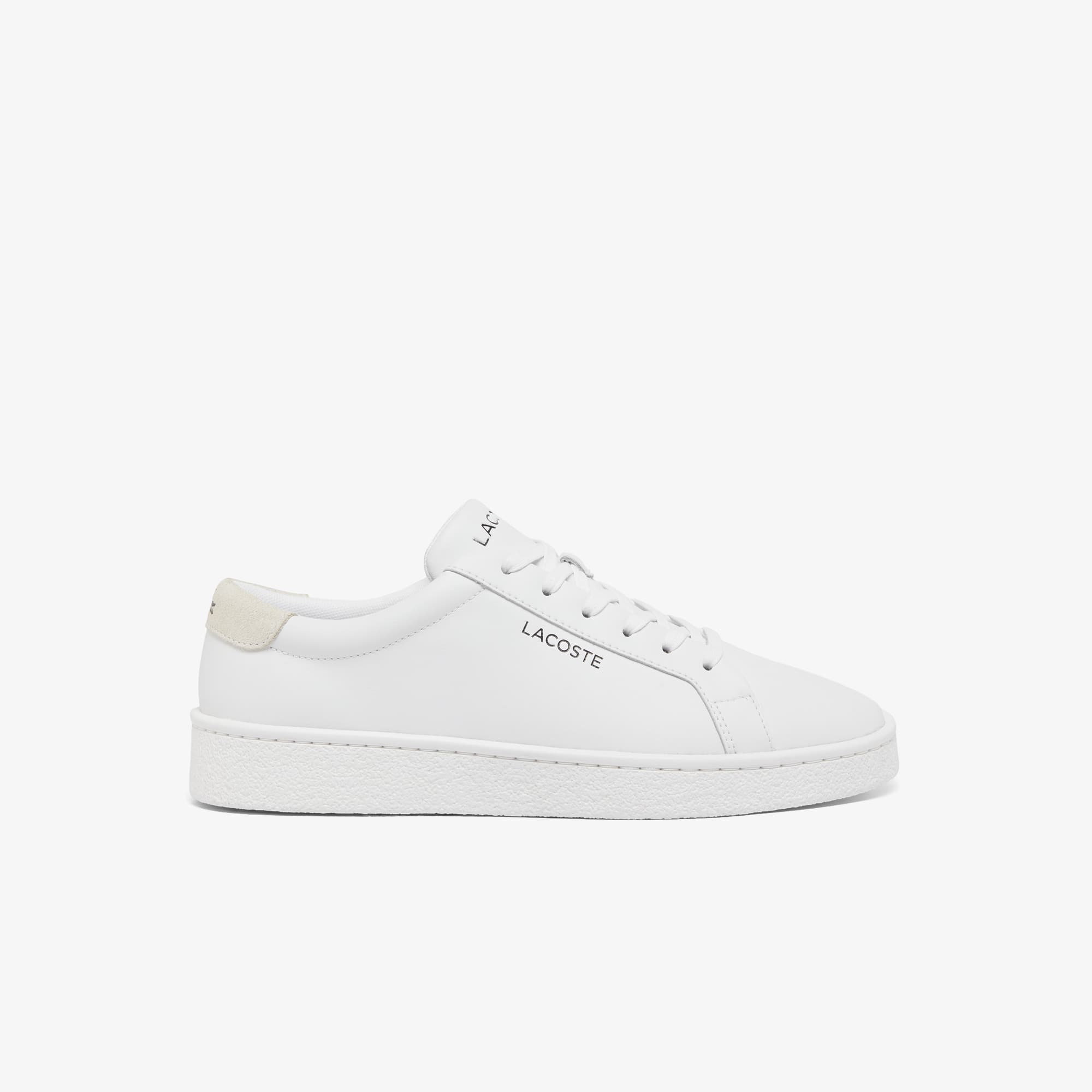 Men's Courtderby Leather Sneakers - WHITE/WHITE