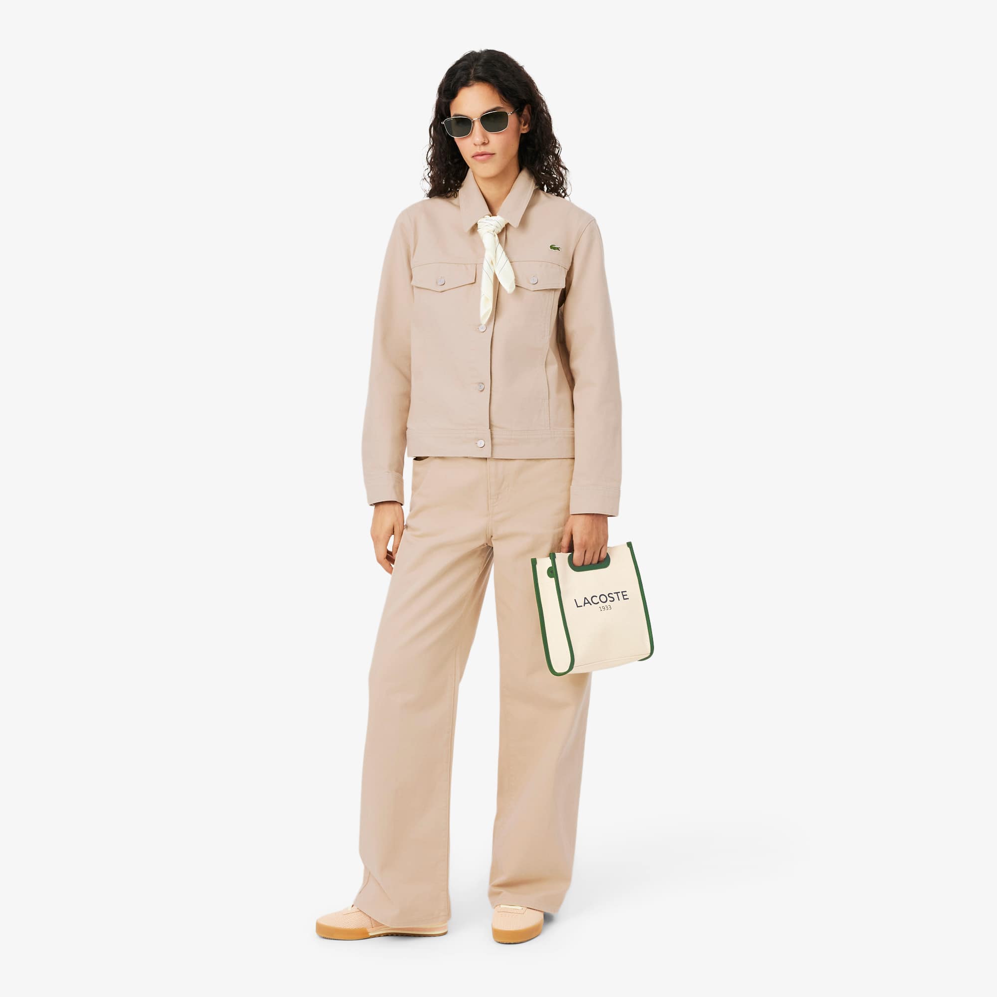 Small Heritage Canvas Tote - NATUREL VERT 132
