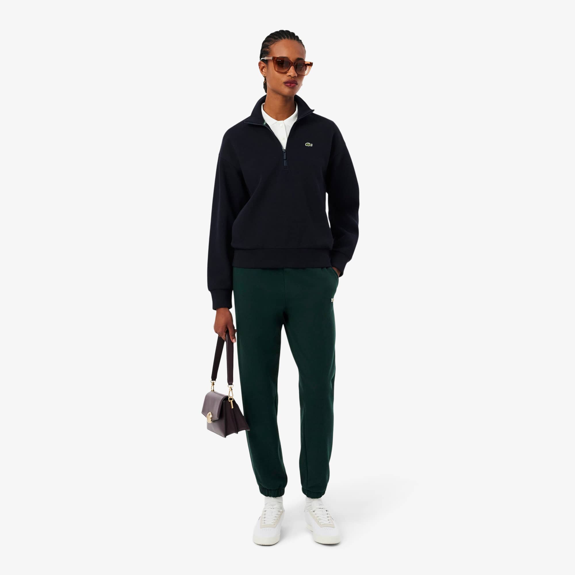 Women's Straight Fit Logo Sweatpants - Forest green