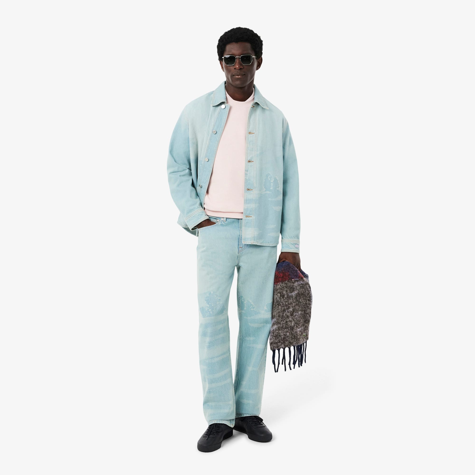 Men's Landscape Fleece Sweatshirt - Light Pink