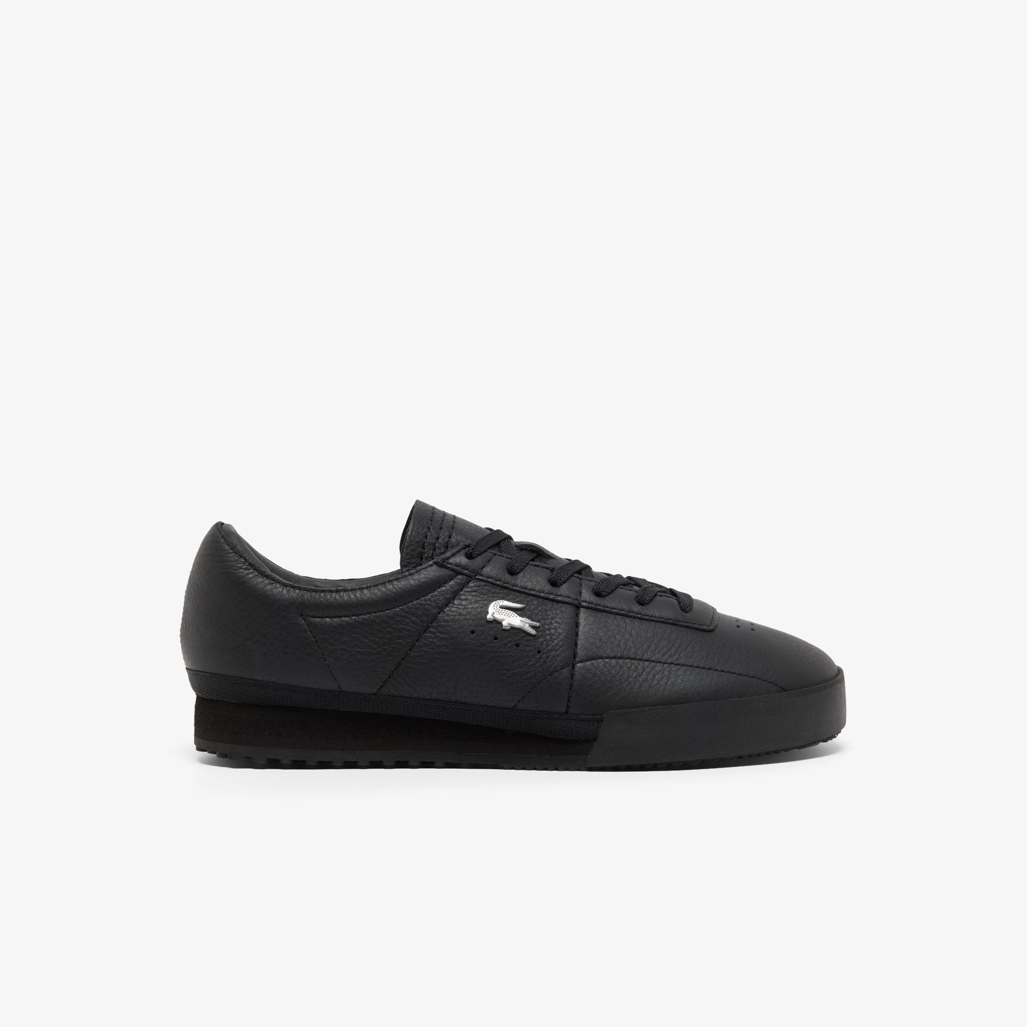 Men's Aura Leather Sneakers - BLK/BLK