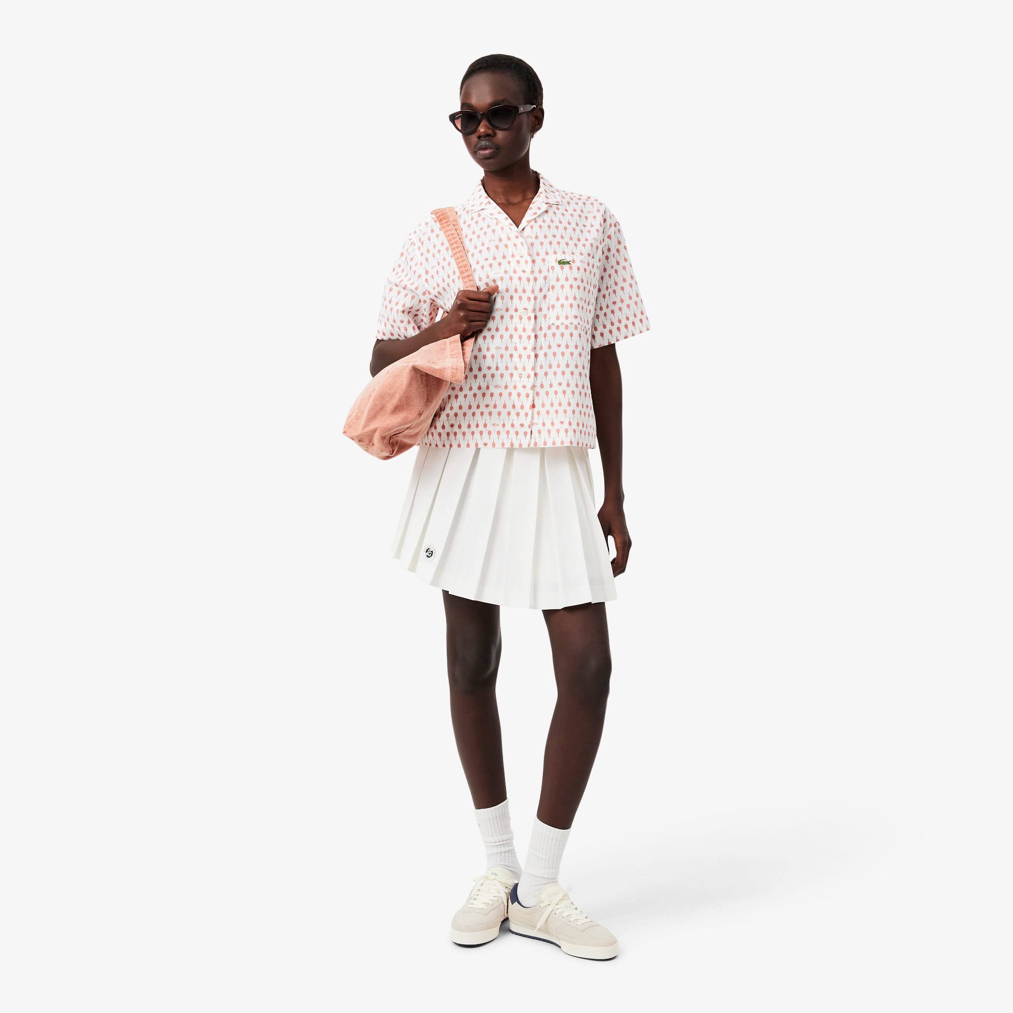 Roland-Garros Edition Short Pleated Skirt - White